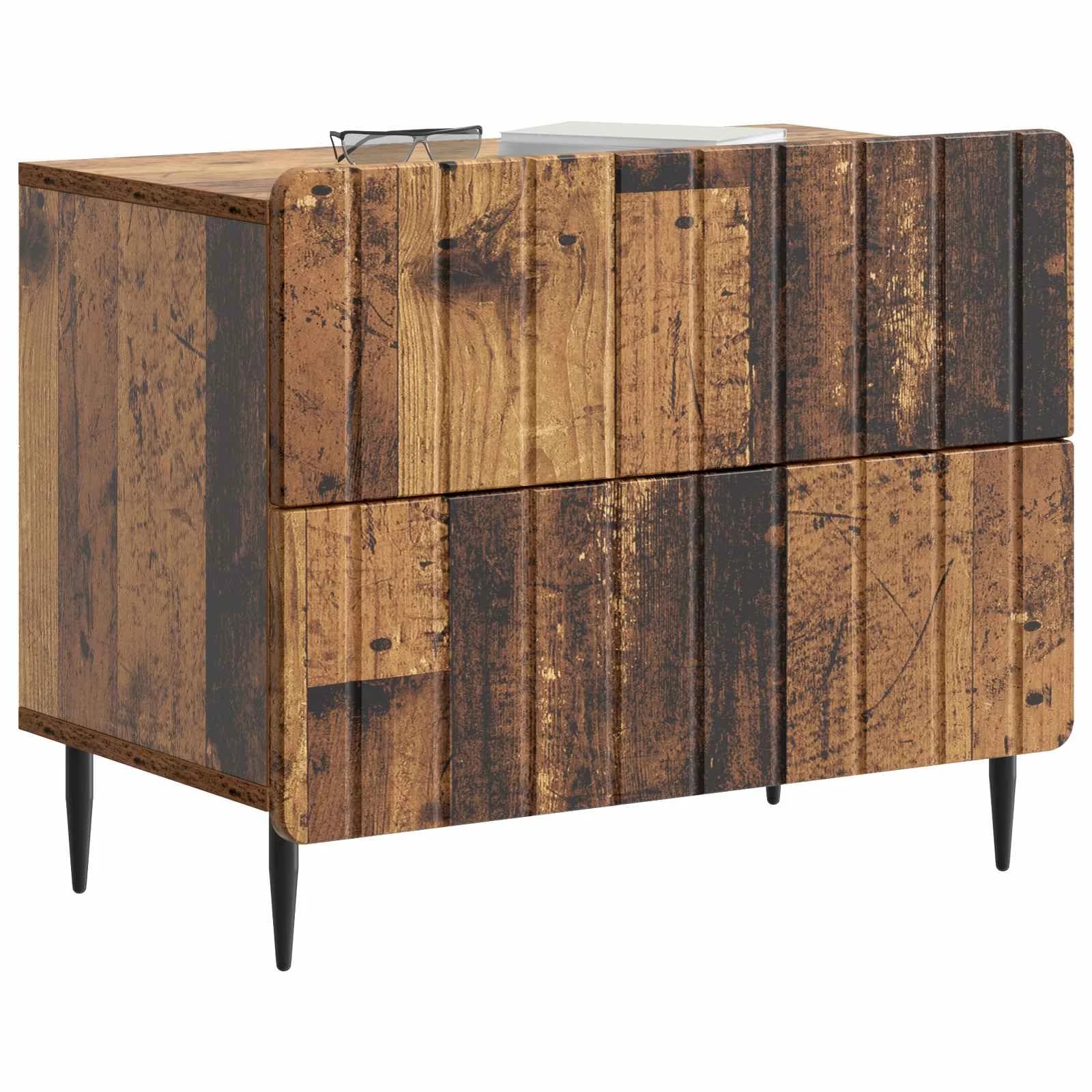 Nočna omarica Star les 62 x 34,5 x 49,5 cm Inženirski les - slika 3