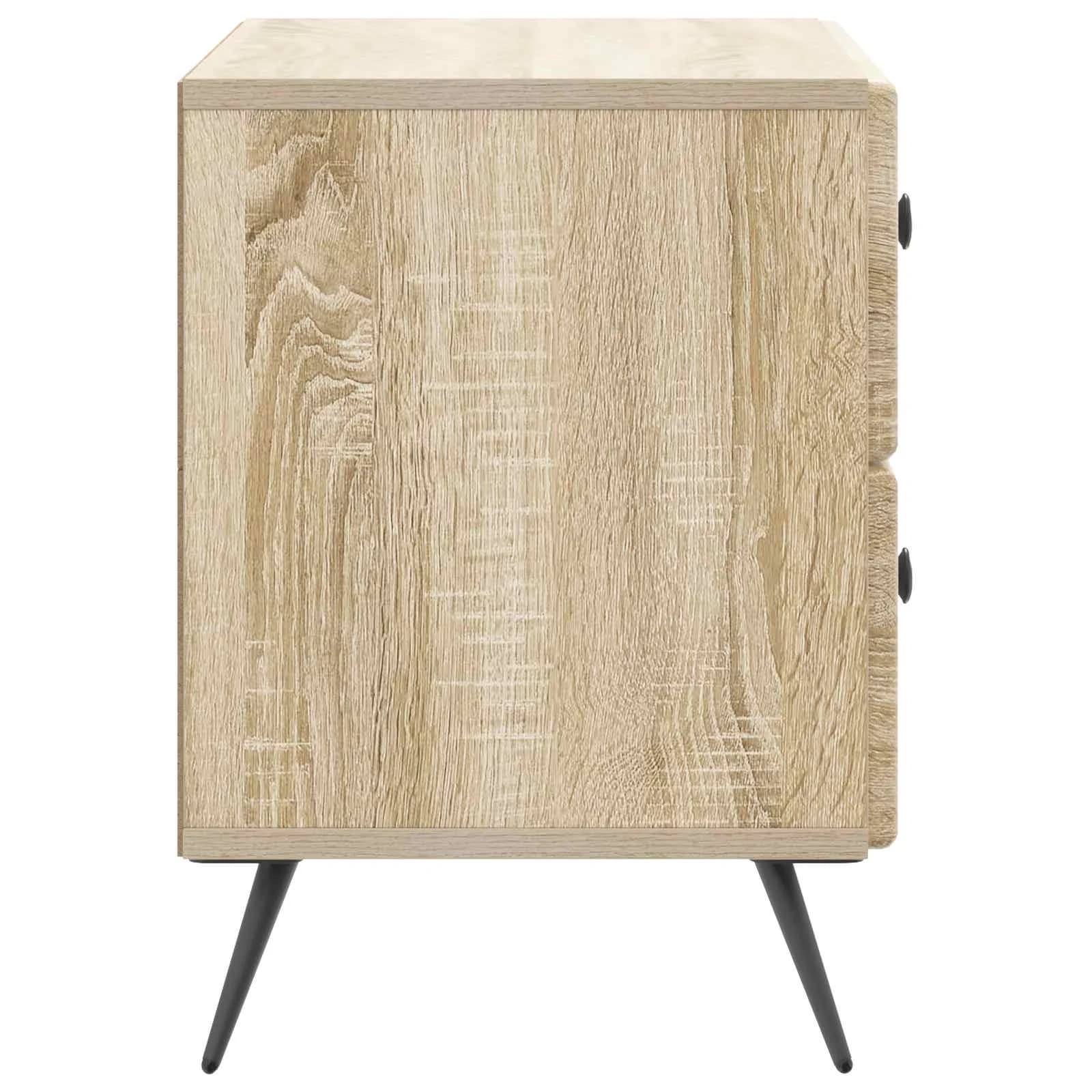 Nočna omarica Sonoma hrast 62 x 34,5 x 47,5 cm Inženirski les - slika 6