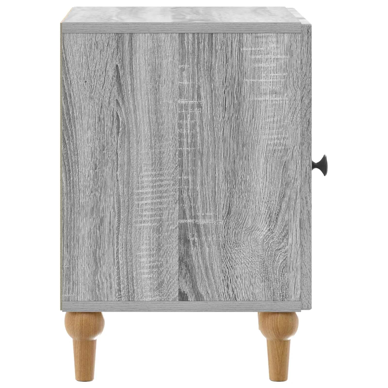 Nočna omarica Siva Sonoma 43 x 34,5 x 50 cm Inženirski les - slika 6