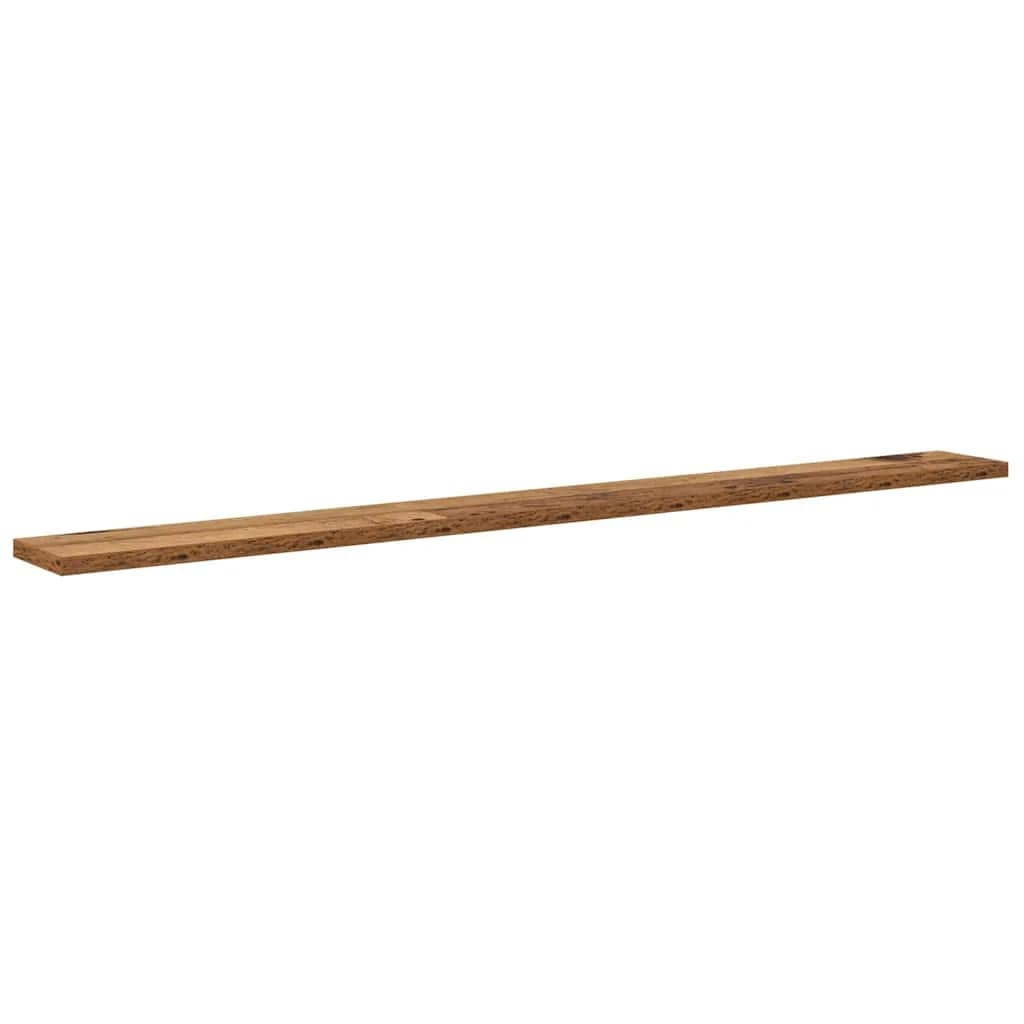 Polica za knjige 3 nivojev 4 kos 100 x 10 x 1,5 cm Rjava - slika 5