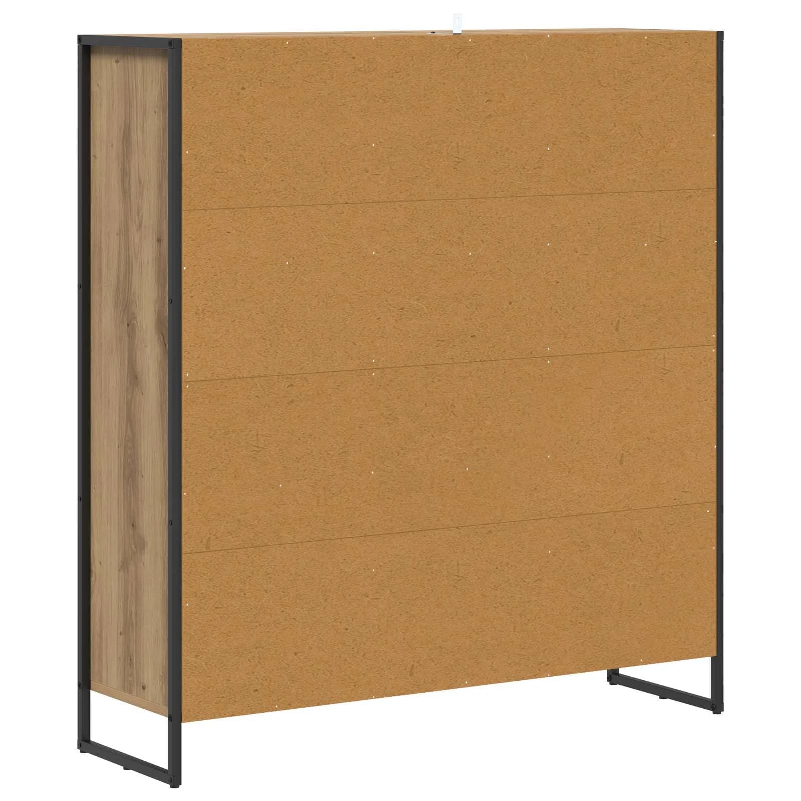 Knjigovni omar 99,5 x 30 x 108,5 cm Inženirski les Oreh - slika 7