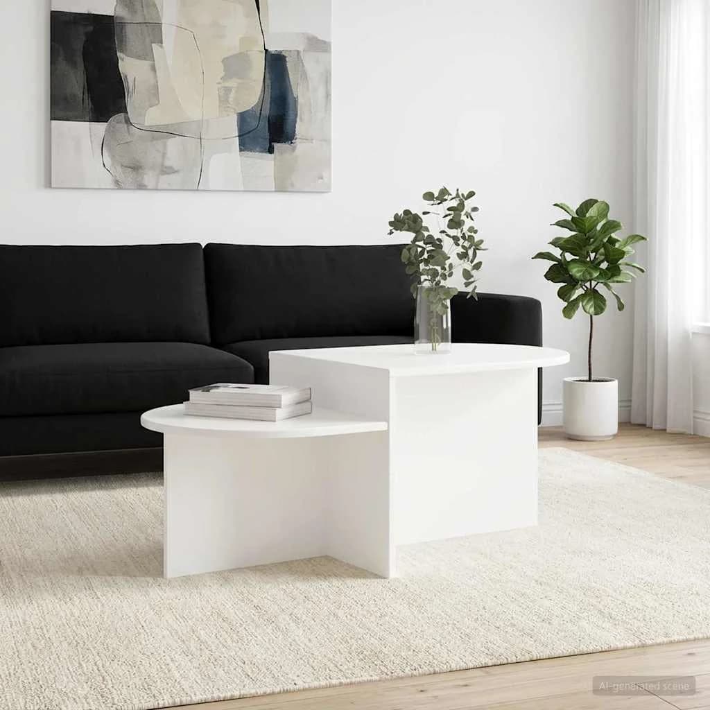Klubska miza Bela 100 x 50 x 40 cm Inženirski les