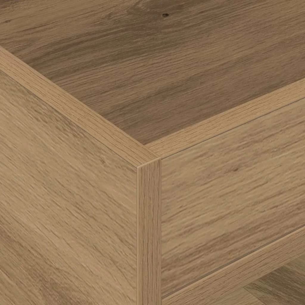 Stranska miza 2 kos Umetni hrast 40 x 40 x 56 cm Inženirski les - slika 9