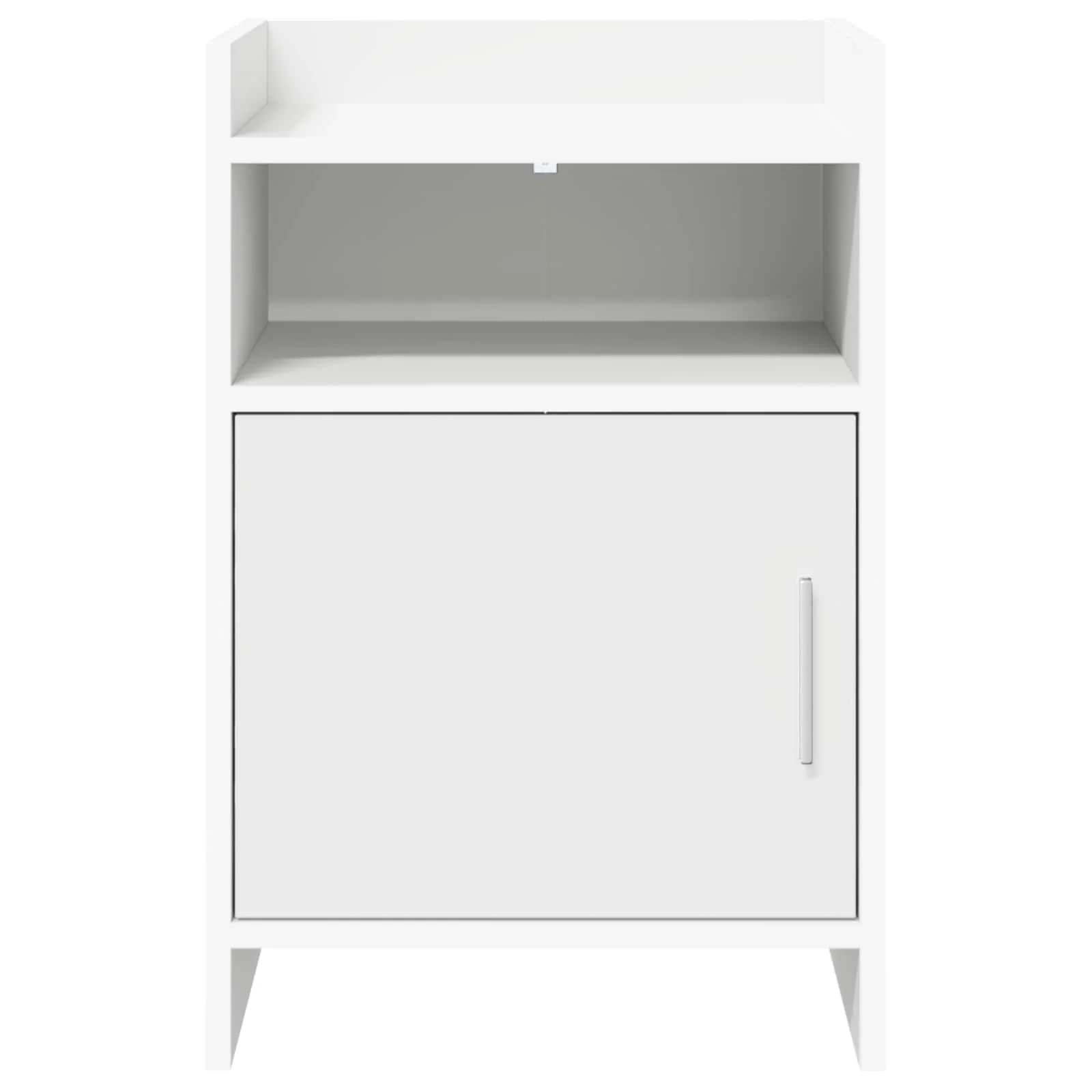 Posteljne mize 2 kos Bela 40 x 36 x 60 cm Inženirski les - slika 4