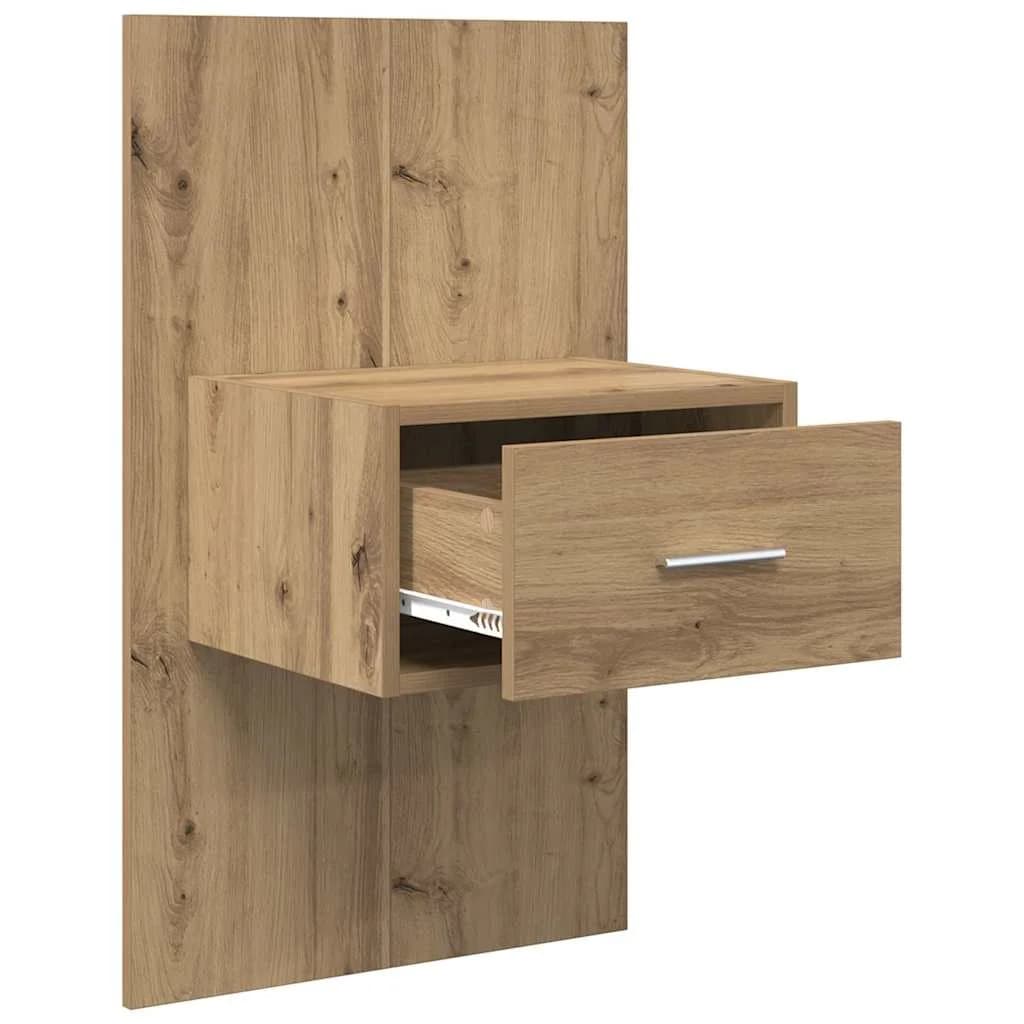 Nočna omarica 2 kos Umetni hrast 50 x 32,5 x 80 cm - slika 5