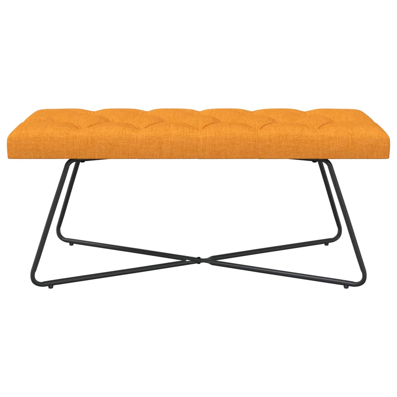Klop s gumbnim oblazinjenjem Temno rumena 110 x 40 x 46 cm - slika 5