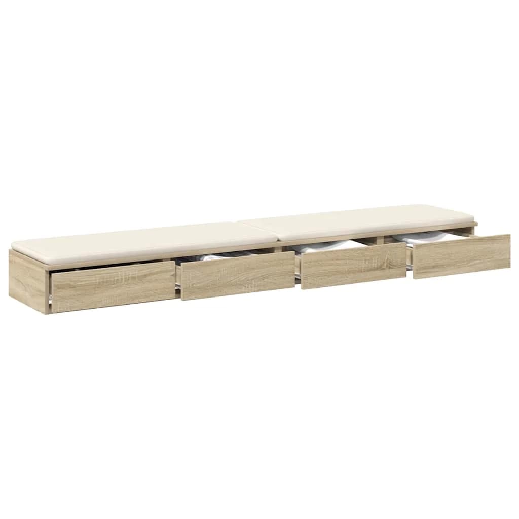 Posteljni predali Sonoma hrast 200 x 36,5 x 16,5 cm - slika 3