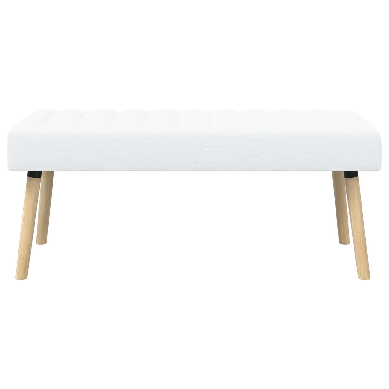 Bench z kanalnim oblazinjenjem Bela 110 x 40 x 46 cm Blago - slika 5