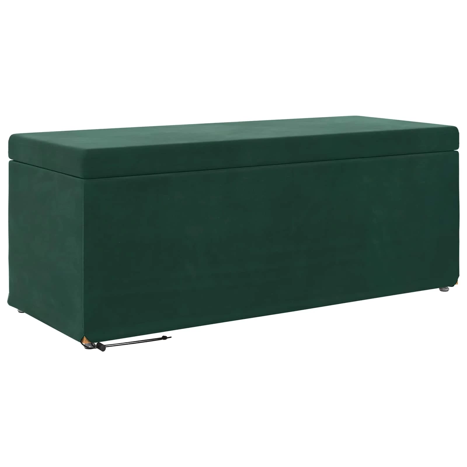 Stolica Temno zelena 101 x 41 x 40 cm Samet in Umetno Leseno - slika 2