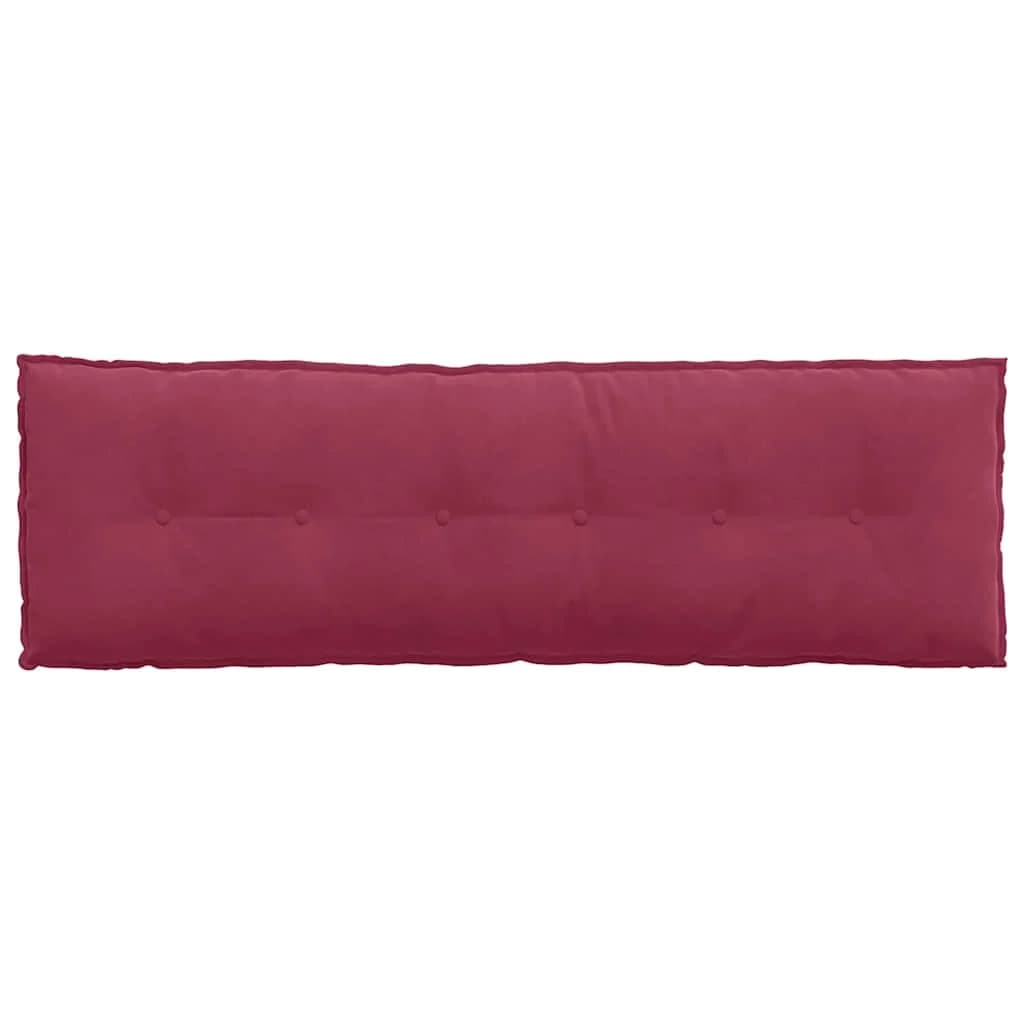 Poglavni vzglavnik Vinorodna rdeča 160 x 50 cm Žametna tkanina - slika 6