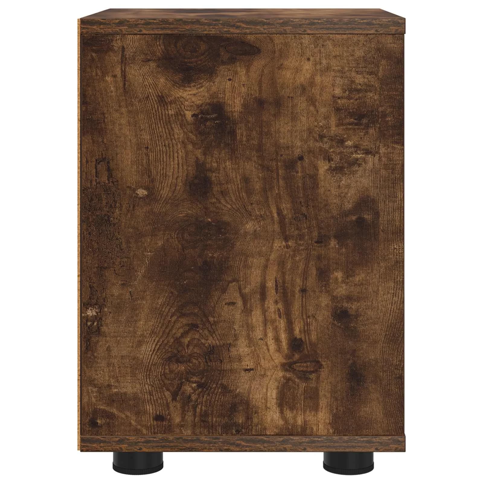 Nočna omarica Dimljeni oreh 30,5 x 30 x 43 cm Inženirski les - slika 7