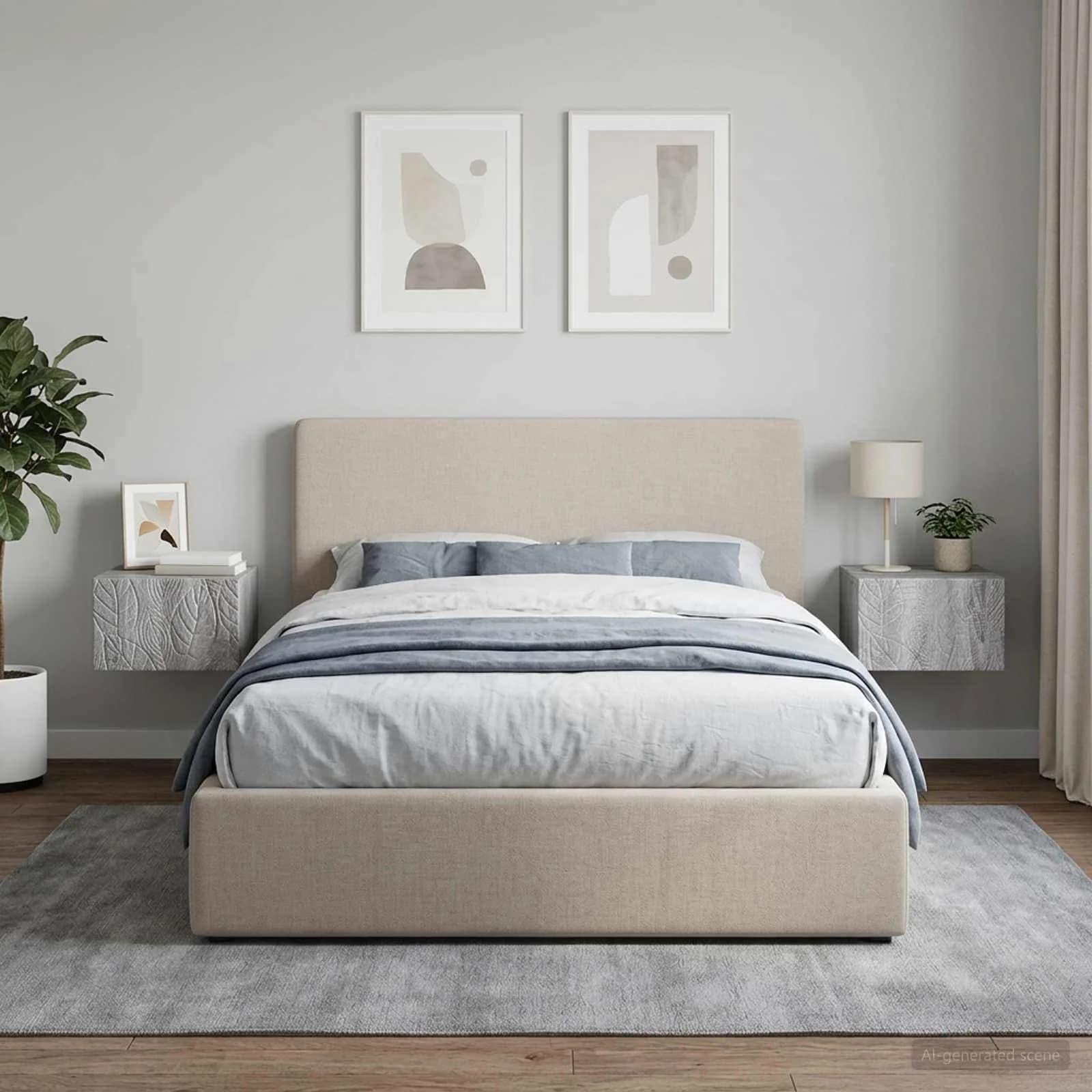 Stenska stranska miza 2 kos Siva Sonoma 34,5 x 33 x 20 cm - slika 3