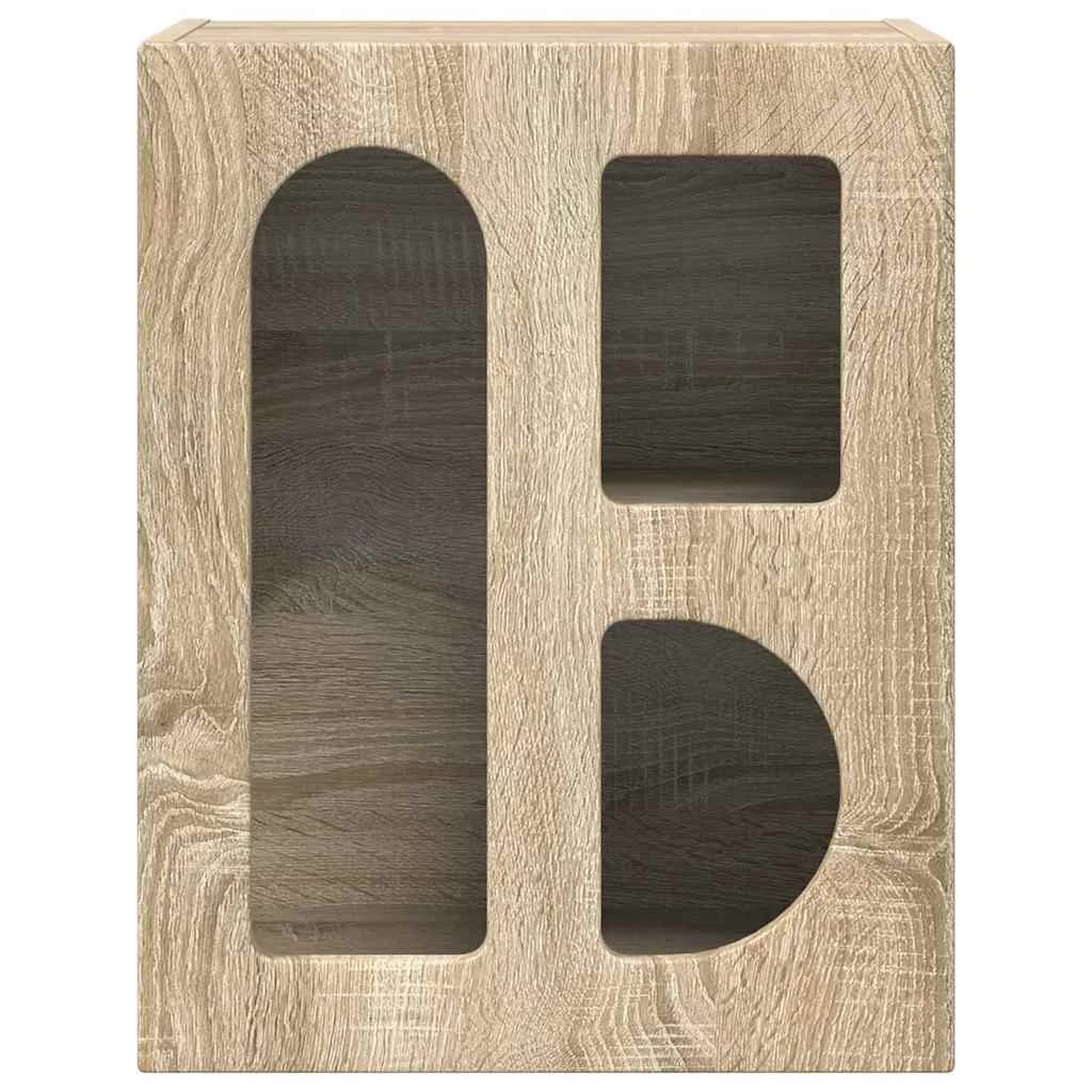 Nočna omarica ELST 2 kos Sonoma hrast 40 x 35 x 50 cm - slika 6
