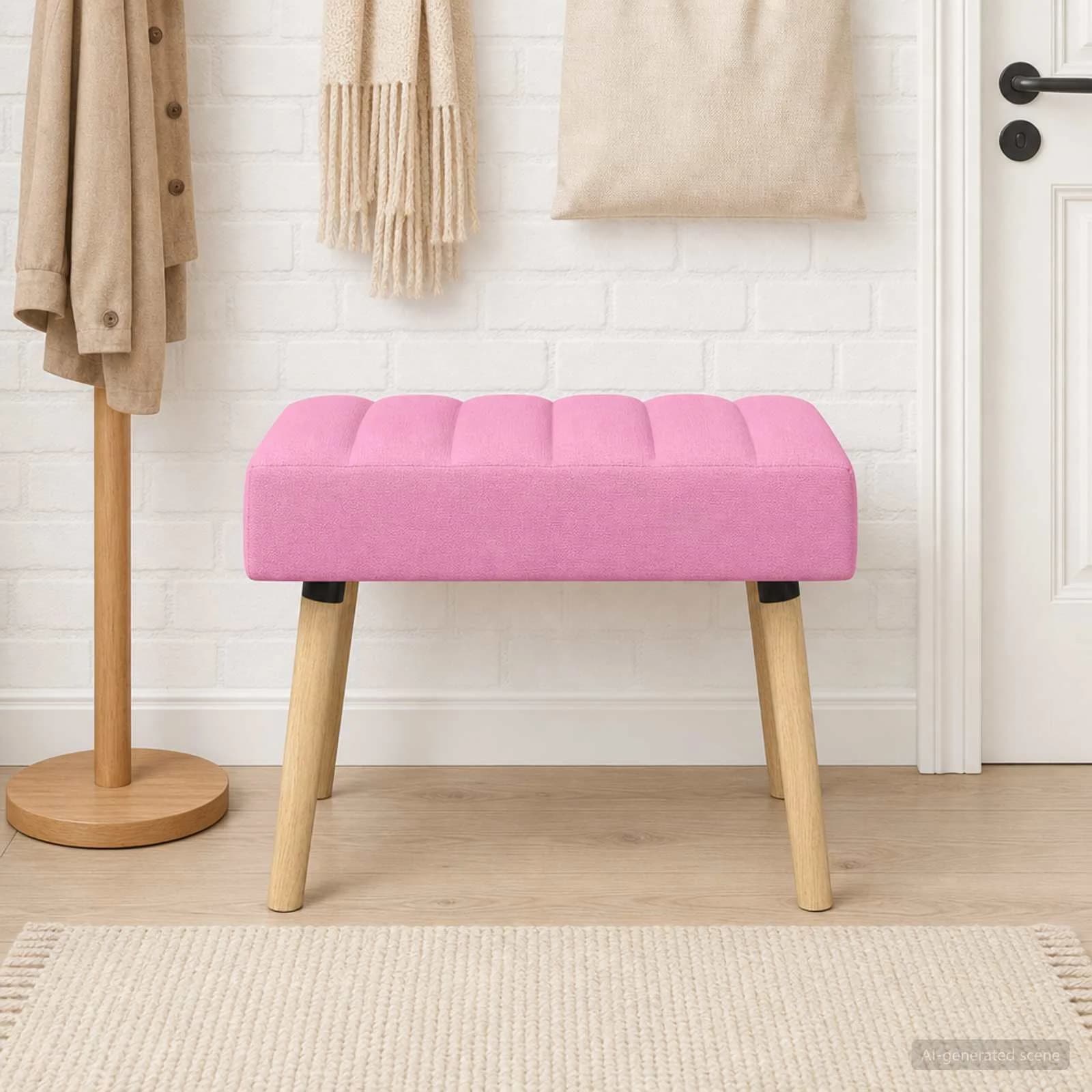 Bench z kanalnim oblazinjenjem Roza 60 x 40 x 45 cm Blago - slika 3