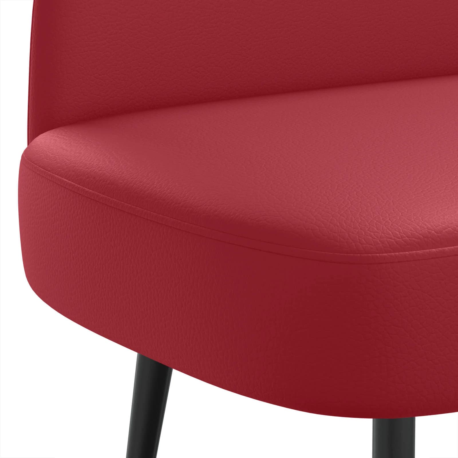 Oblazinjena klop z naslonom vinsko rdeča 110 x 60 x 76 cm - slika 5