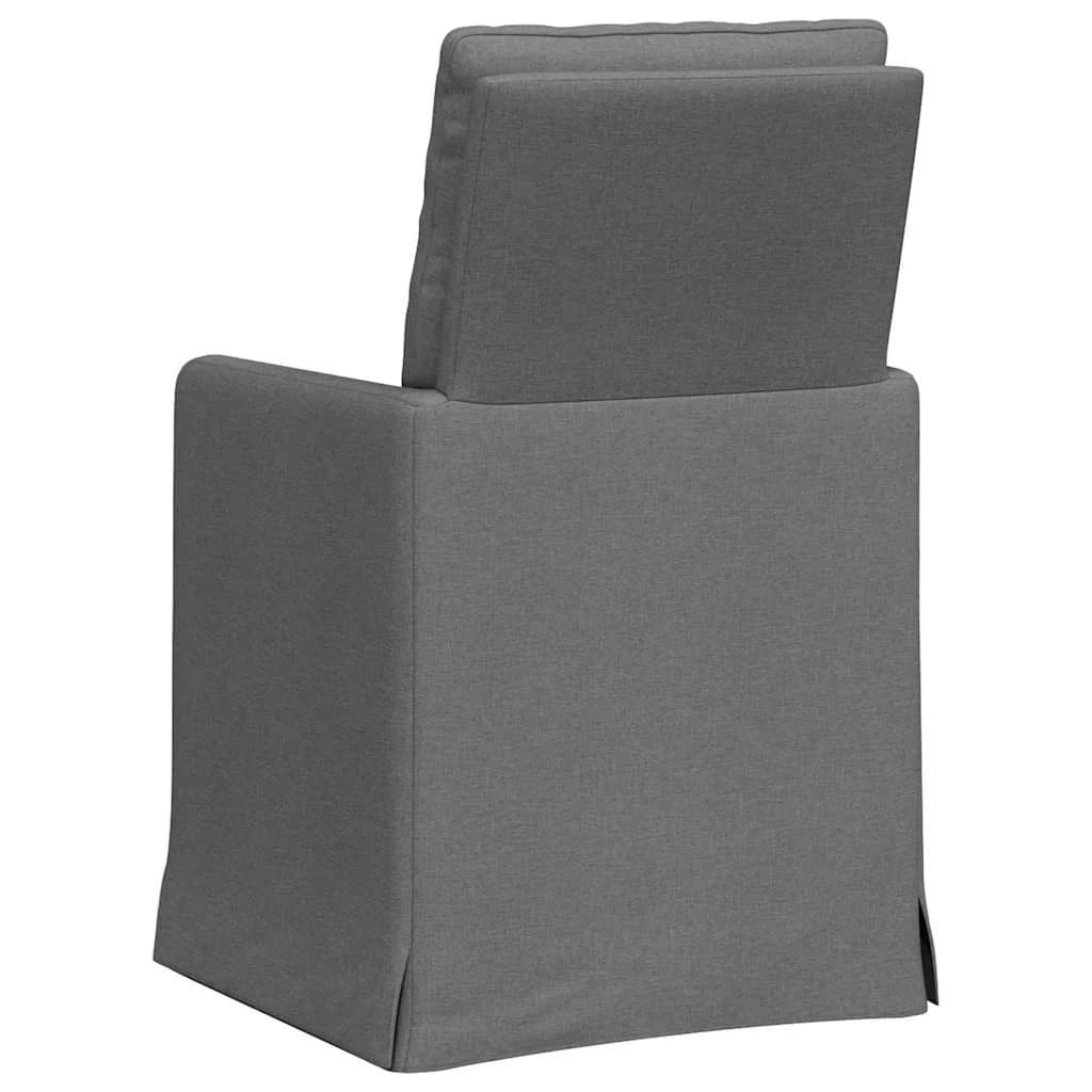 Jedilni stoli 2 kos blago Temno siva 57 x 67 x 98 cm - slika 6