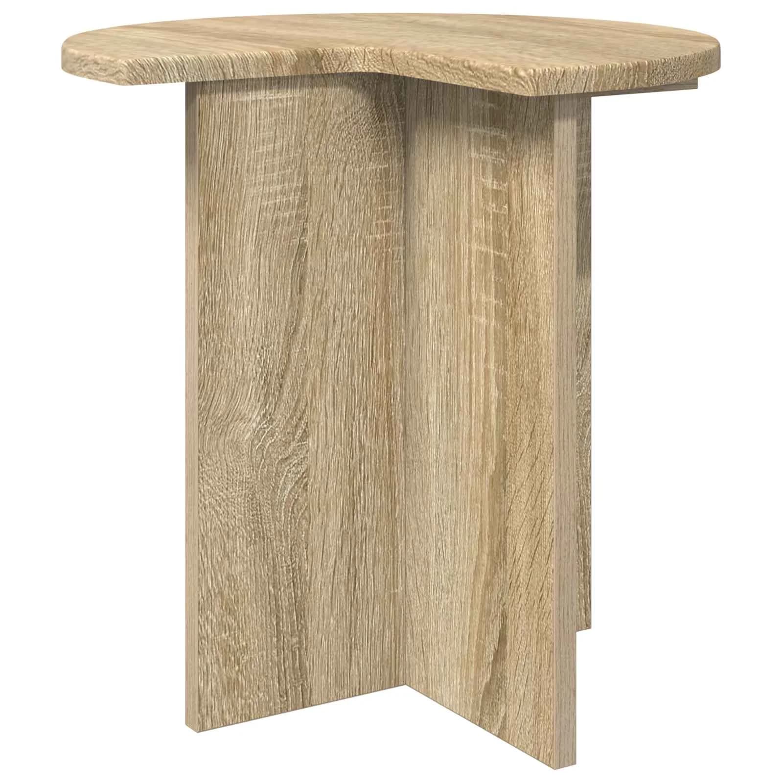 Stranska miza 2 kos Sonoma hrast Ø 39 x 38 cm Inženirski les - slika 5