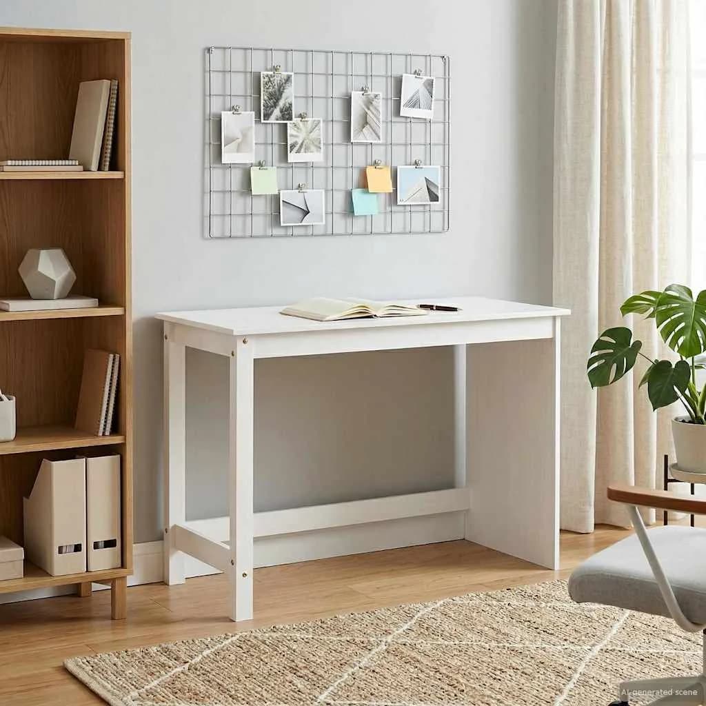 Miza Bela 112 x 50 x 75 cm Masivno borovo les