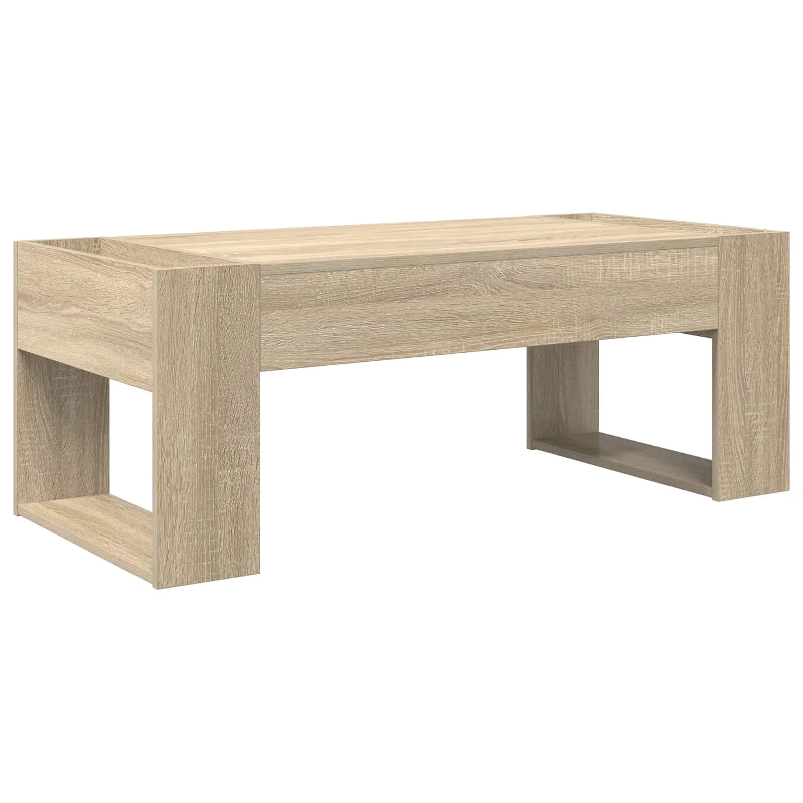 Klubska miza Sonoma hrast 110 x 50 x 41 cm Inženirski les - slika 7