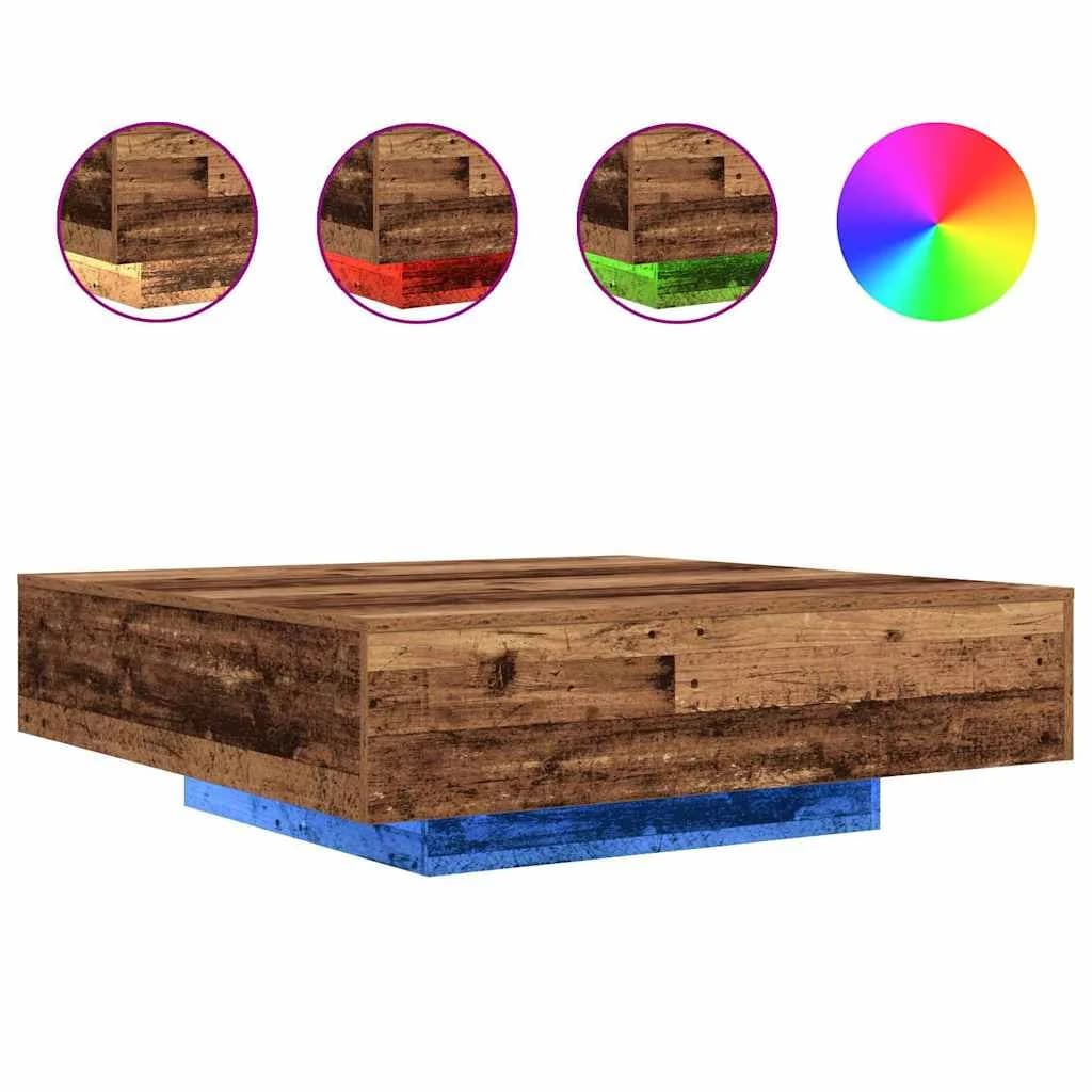 Kavna mizica z LED trakovi Star les 100 x 100 x 31 cm - slika 2