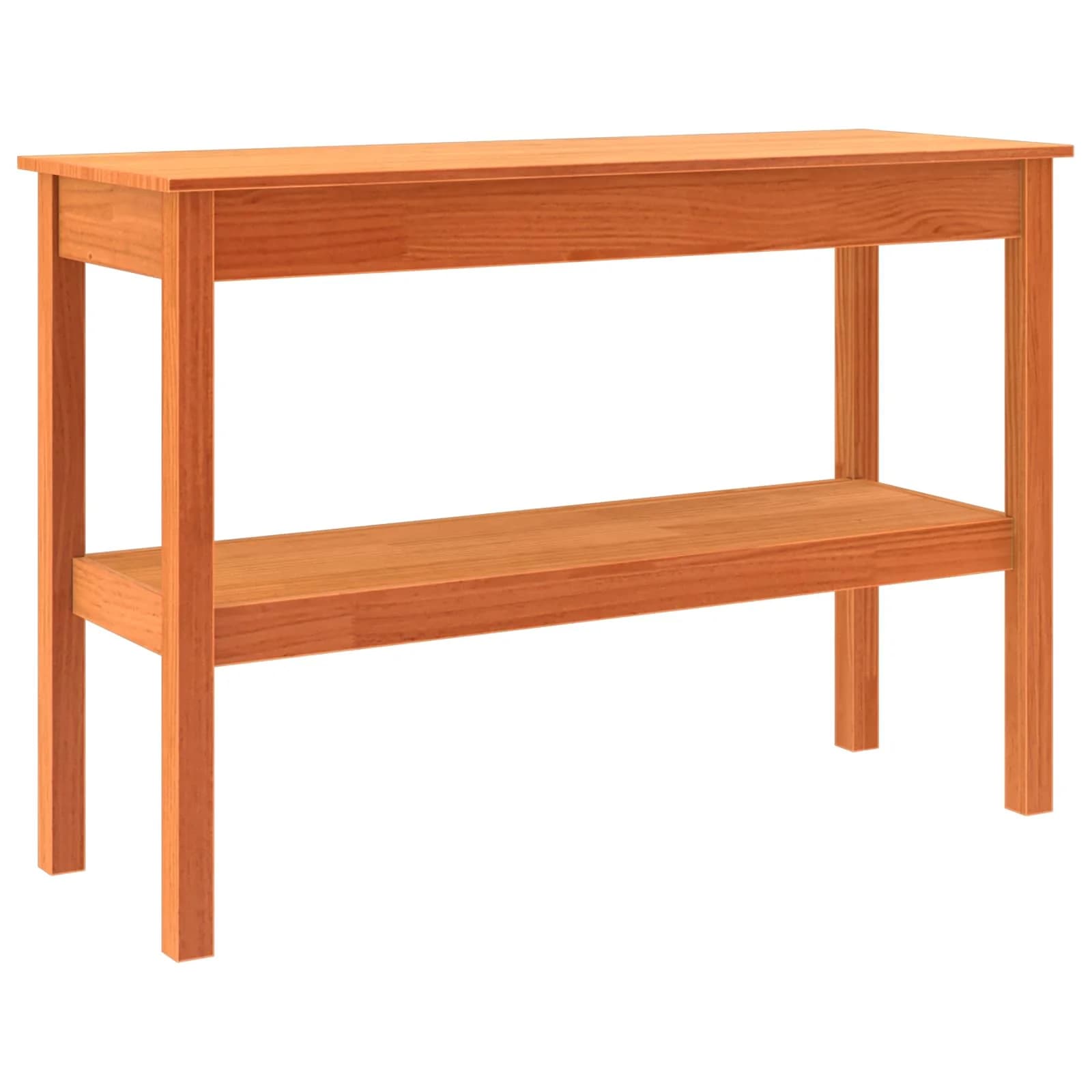Konzolna miza Voskan rjava 110 x 40 x 75 cm Masivna borovina - slika 9