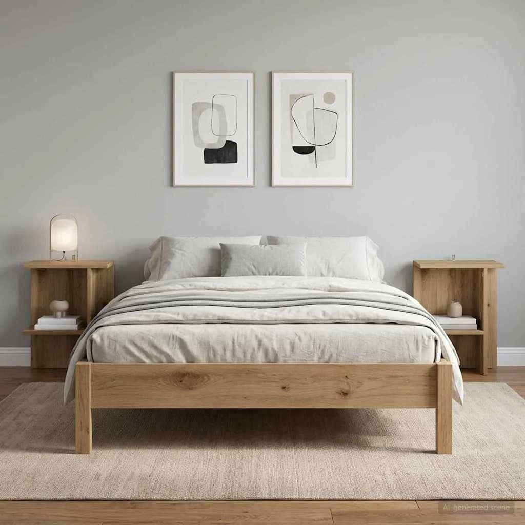 Klubska miza 2 kos Artisan hrast 40 x 30 x 49 cm Inženirski les