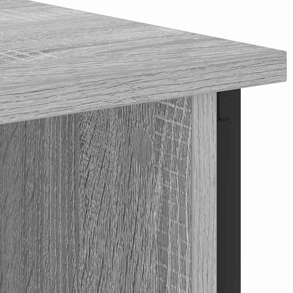 Nočna omarica 2 kos Siva Sonoma 38 x 31 x 61 cm Inženirski les - slika 10