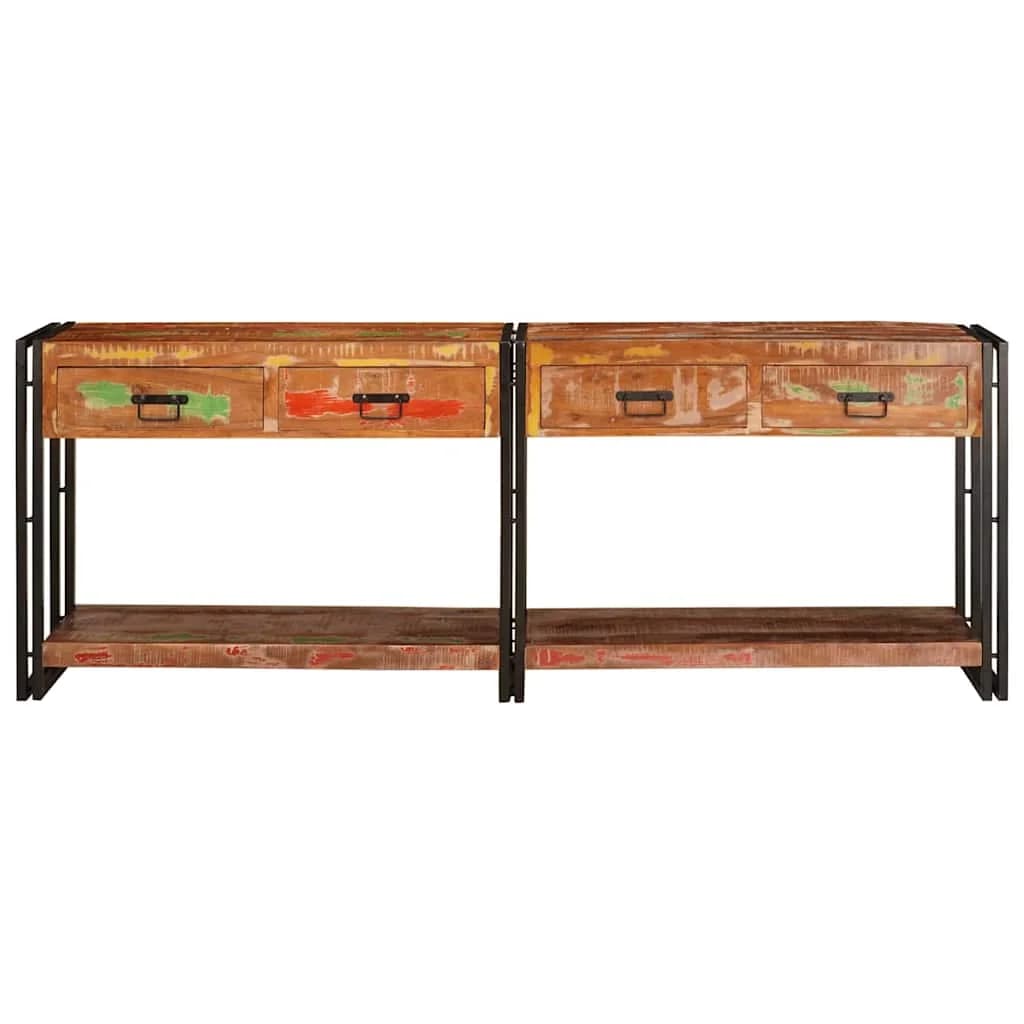 Konzolne mizice 2 kos večbarvno 200 x 33 x 75 cm - slika 5