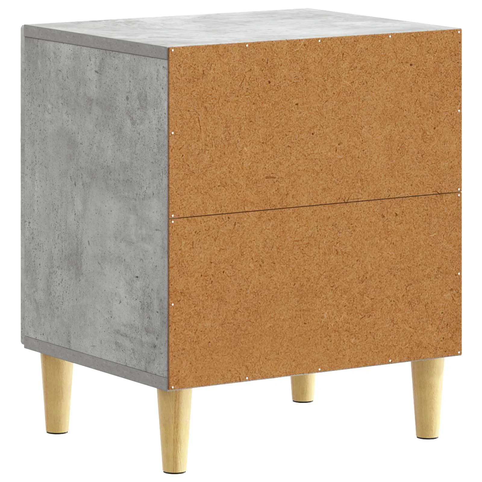 Nočna omarica 2 kos Betonsko siva 43 x 34,5 x 50 cm - slika 8