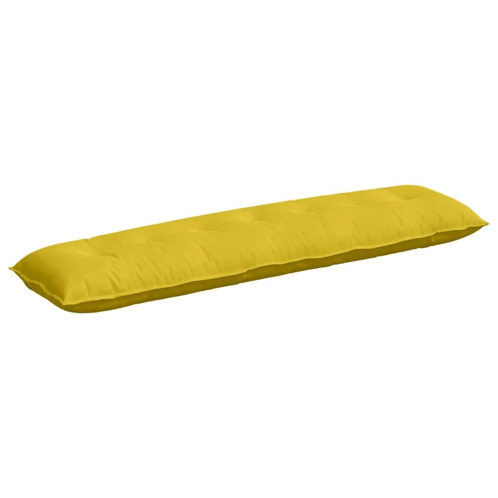 Poglavni vzglavnik Rumena 200 x 50 cm Žametna tkanina - slika 2