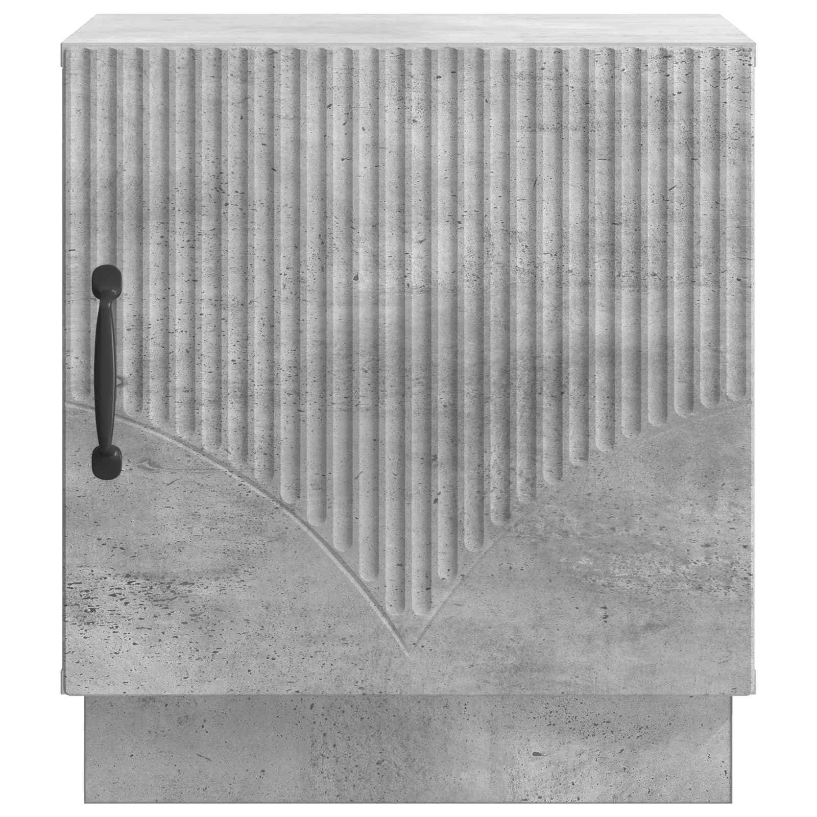 Nočna omarica Betonsko siva 43 x 34,5 x 47 cm Inženirski les - slika 5