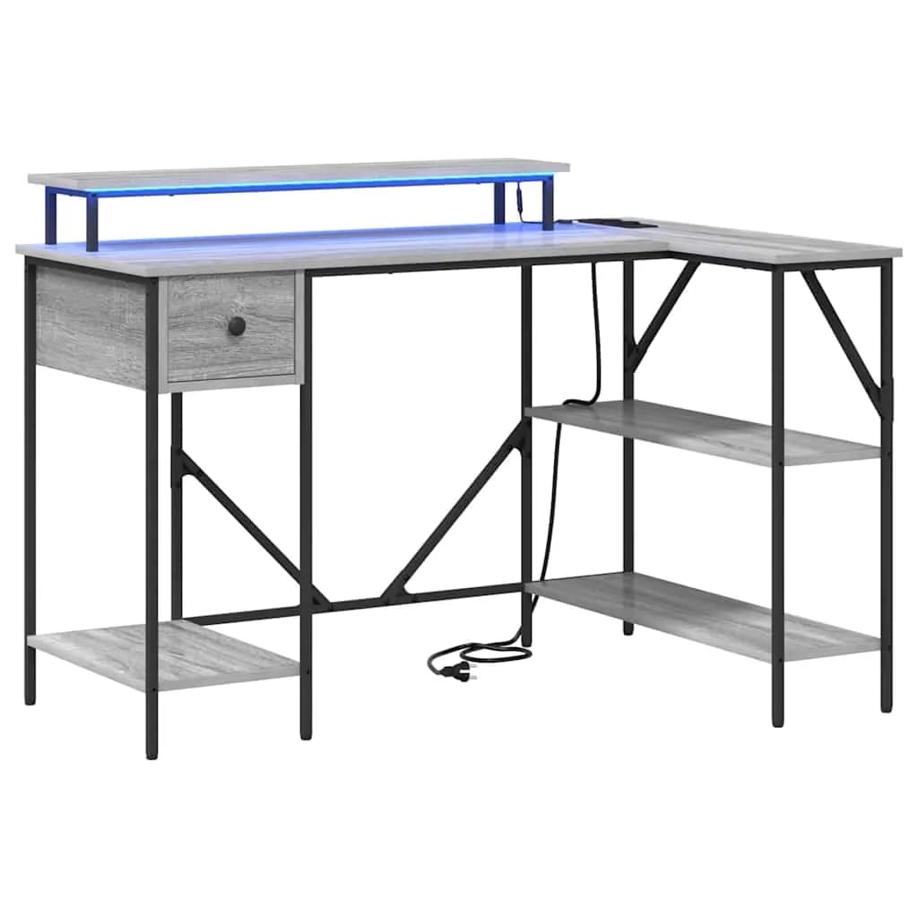 Miza Siva Sonoma Inženirski les 120 x 79 x 86,5 cm - slika 2