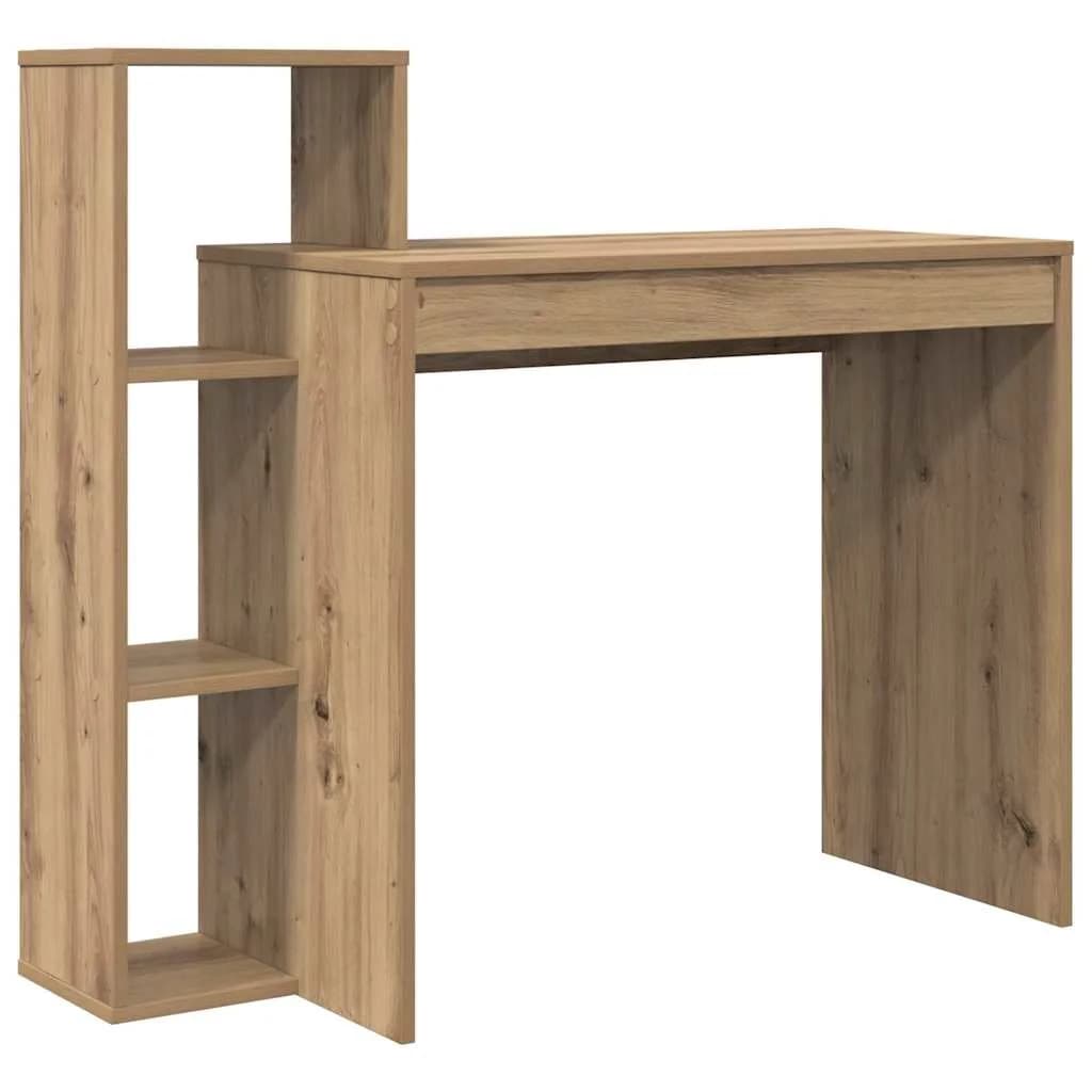 Miza Umetni hrast Inženirski les 100 x 40 x 90 cm - slika 2