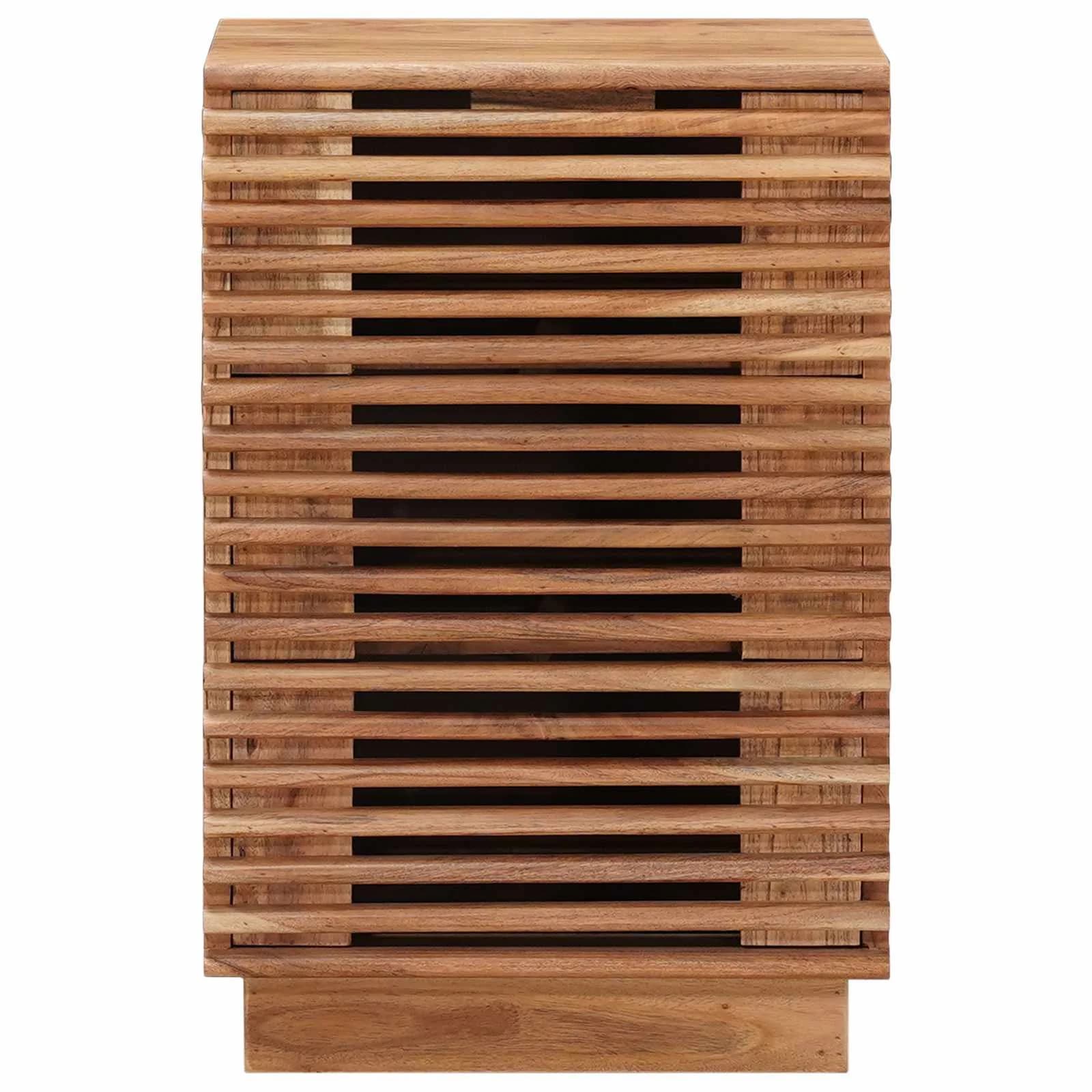 Ročno izdelana nočna omarica Teak rjava 40 x 30 x 60 cm - slika 5