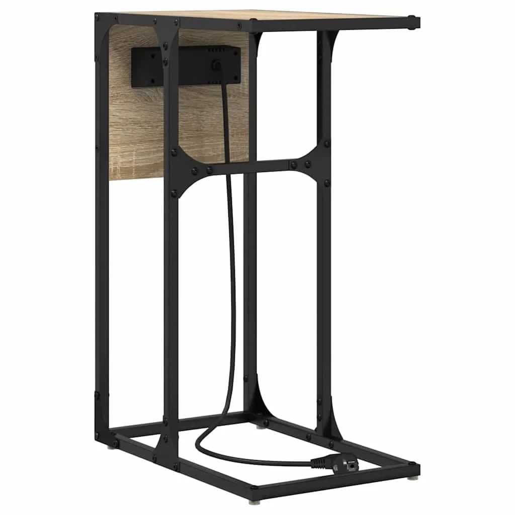 Nočna omarica Sonoma hrast 41,5 x 26 x 60,5 cm Inženirski les - slika 8