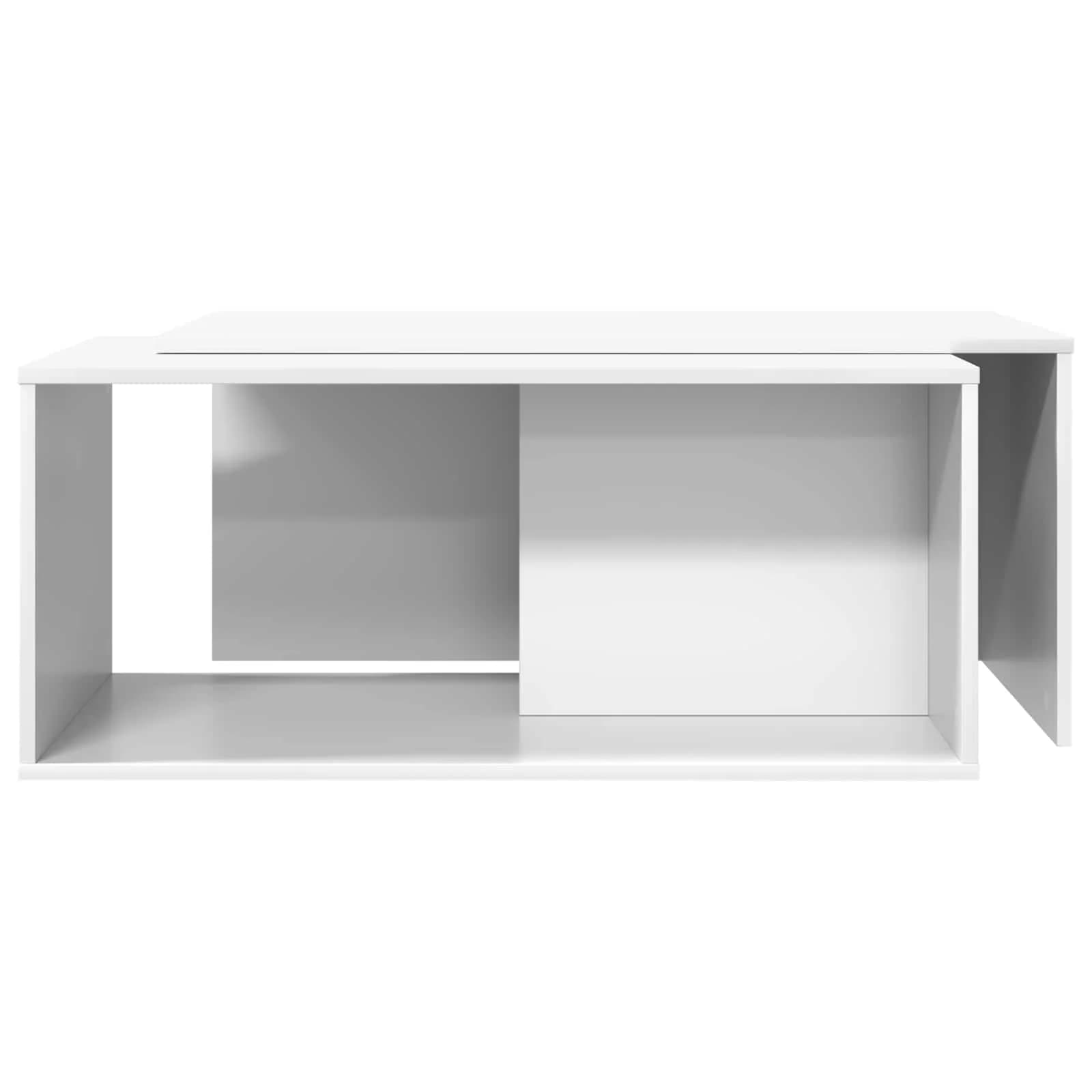 Set kavno mizico 2 kos Bela 90 x 48 x 40 cm Inženirski les - slika 8