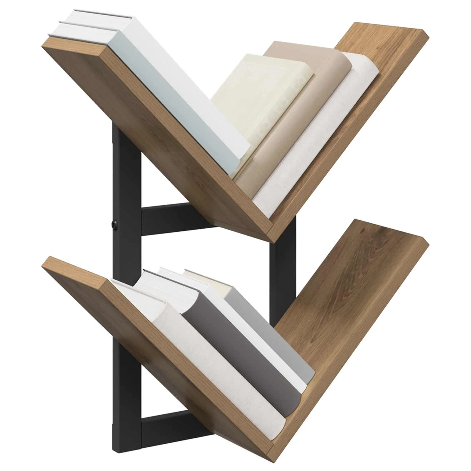 PrFloating Shelf 2 kos Artisan hrast 43 x 15 x 47 cm - slika 3