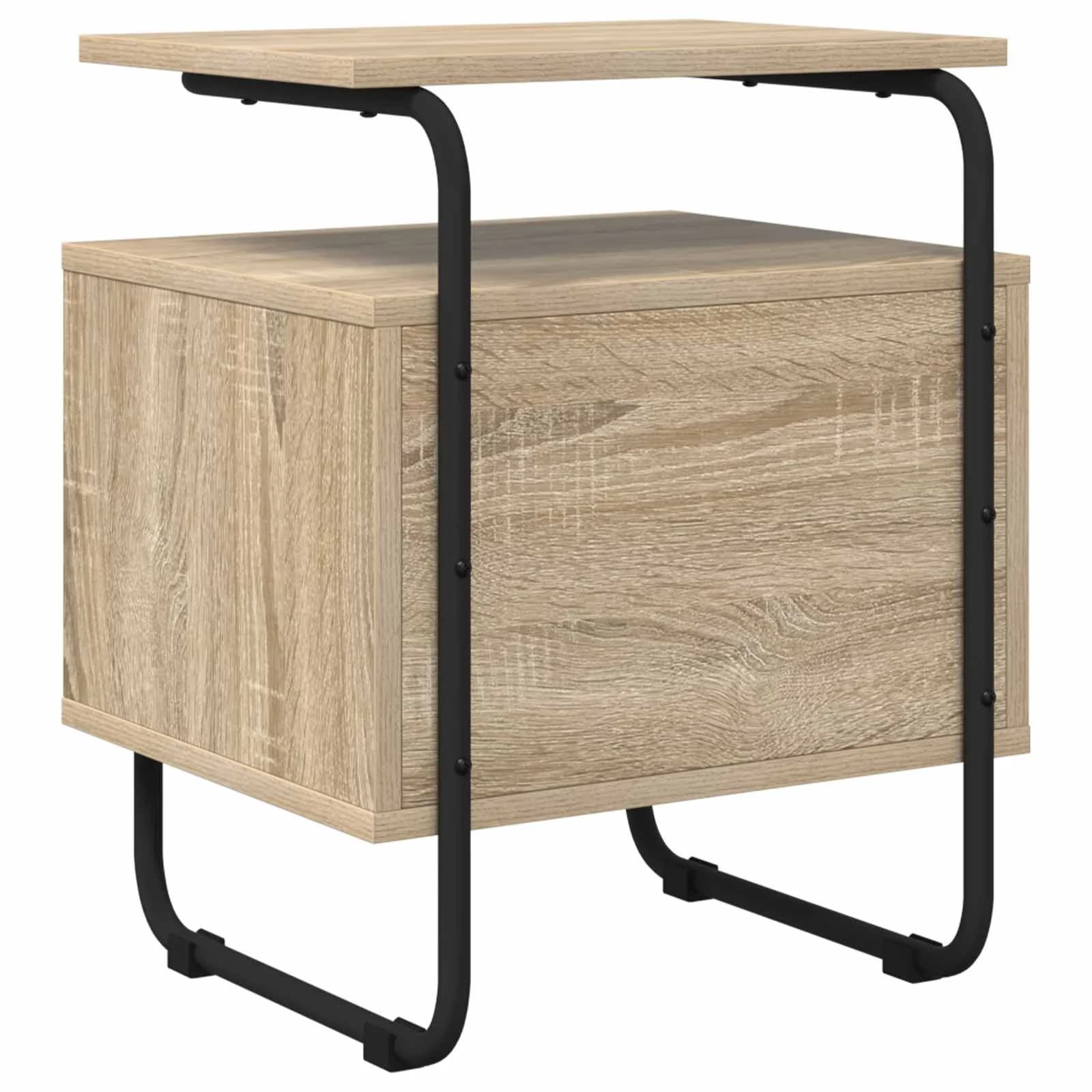 Nočna omarica 2 kos Sonoma hrast 40 x 36,5 x 50 cm - slika 8