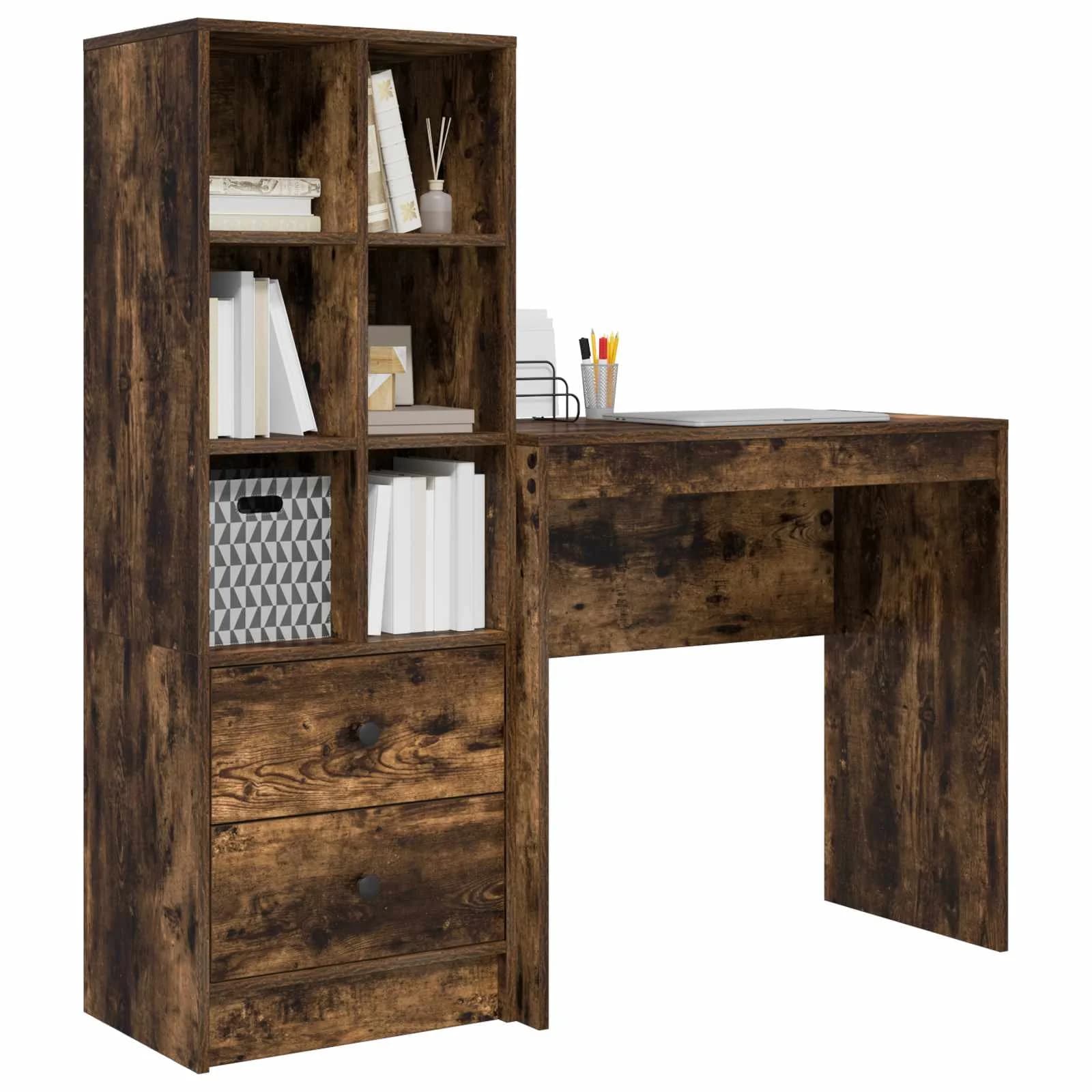 Miza Dimljeni oreh 125,5 x 40 x 127 cm 2 kos - slika 3