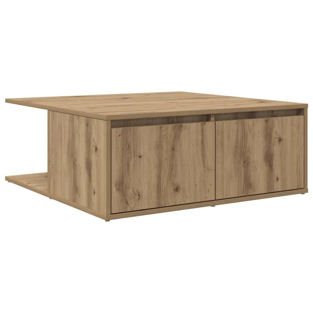 Klubska miza artisan hrast 80 x 80 x 31 cm Inženirski les - slika 2