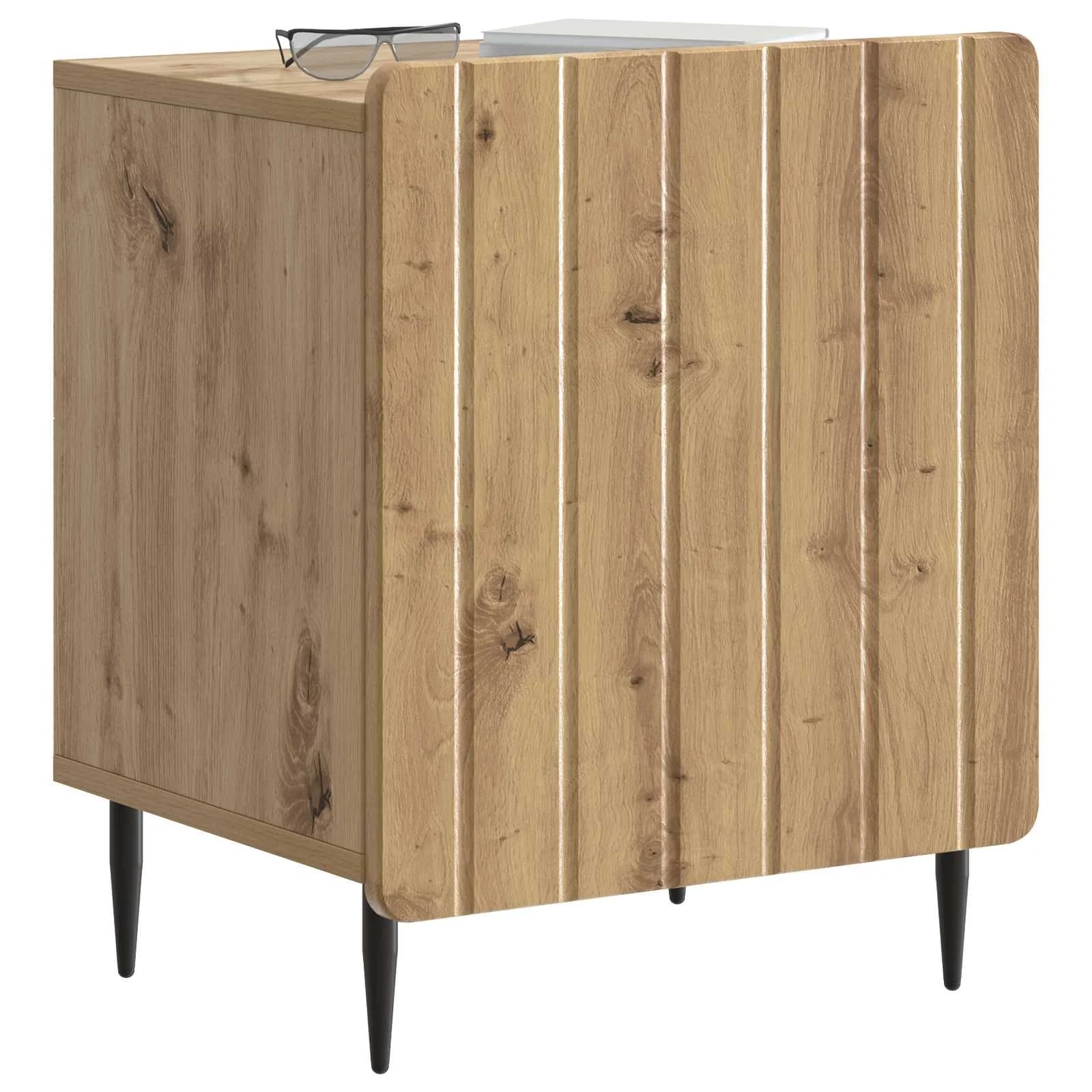 Nočna omarica Artisan hrast 43 x 34,5 x 52 cm Inženirski les - slika 3