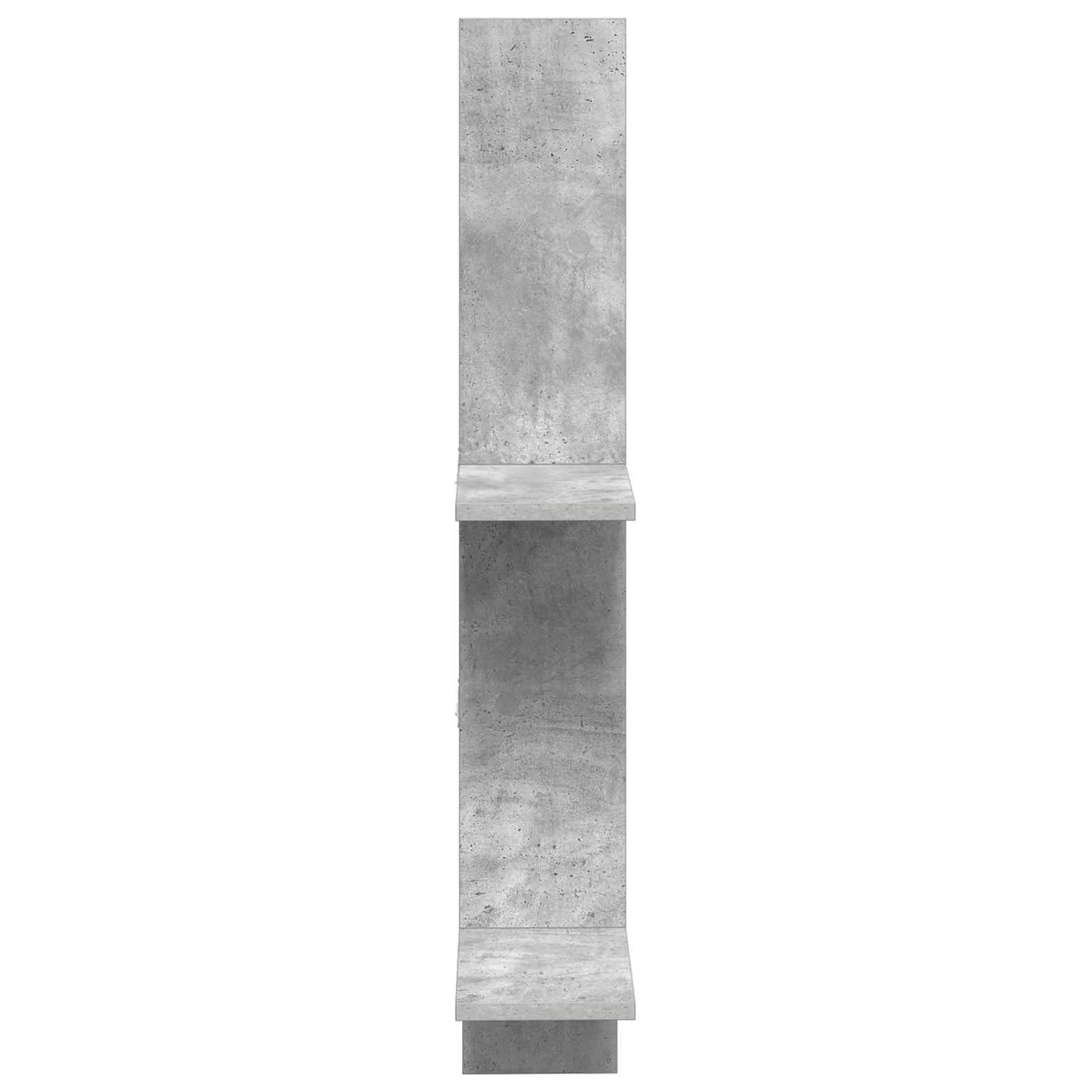 Stenska polica Betonsko siva 61 x 15 x 102 cm Inženirski les - slika 5
