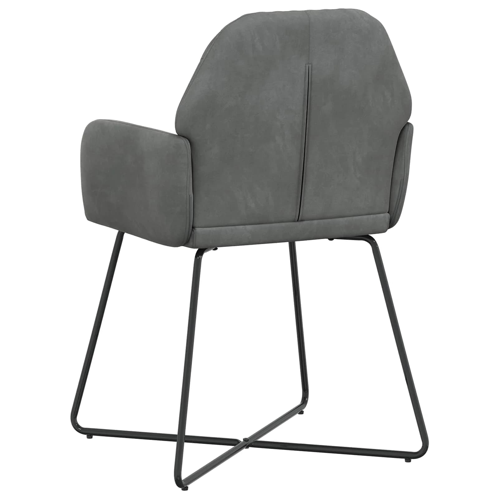 Jedilni stoli 4 kos Žamet Temno siva 55 x 50 x 84 cm - slika 5