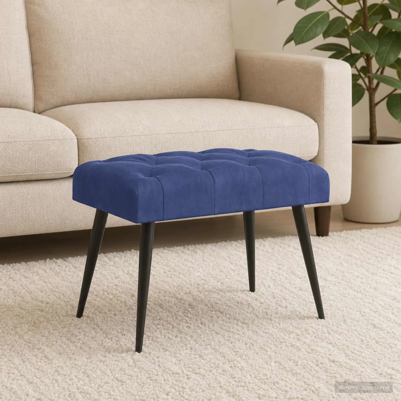 Klop s gumbnim oblazinjenjem Policijska modra 60 x 40 x 45 cm - slika 4