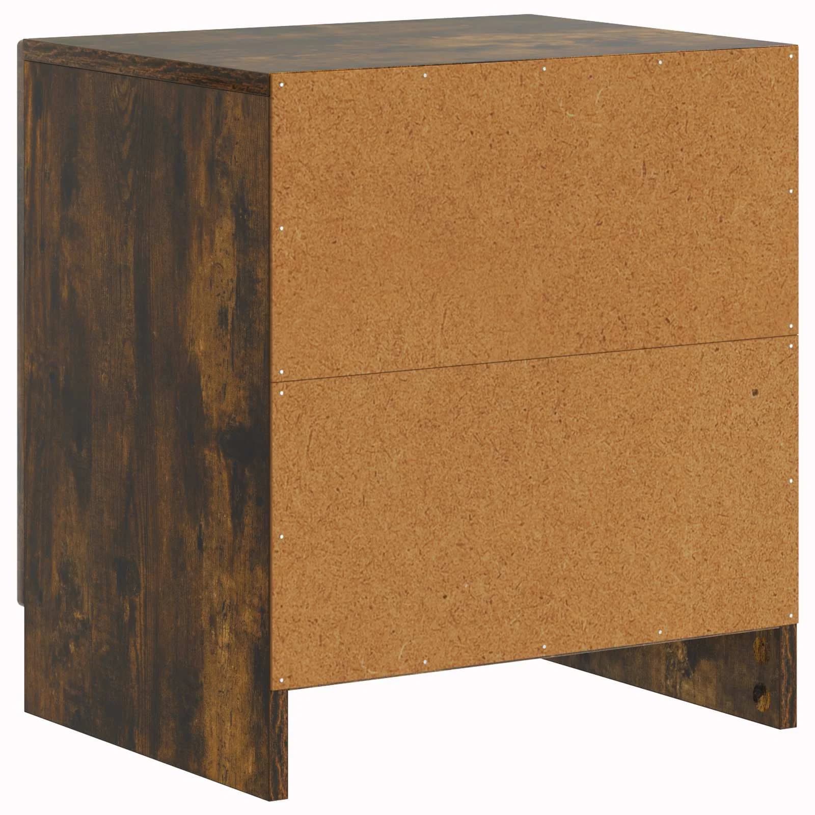 Nočna omarica 2 kos Dimljen hrast 43 x 34,5 x 47 cm - slika 9