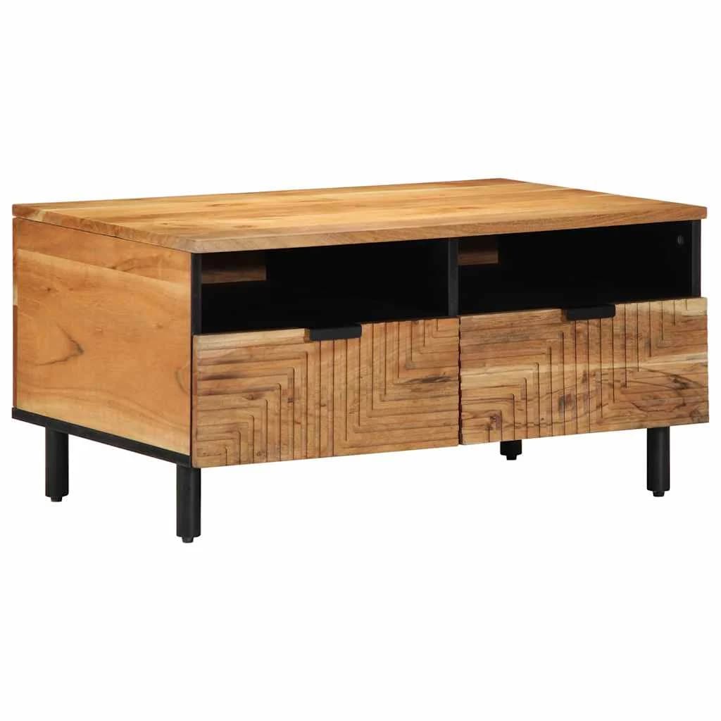 Klubska miza Rjava 80 x 54 x 40 cm Masiven les akacije - slika 2