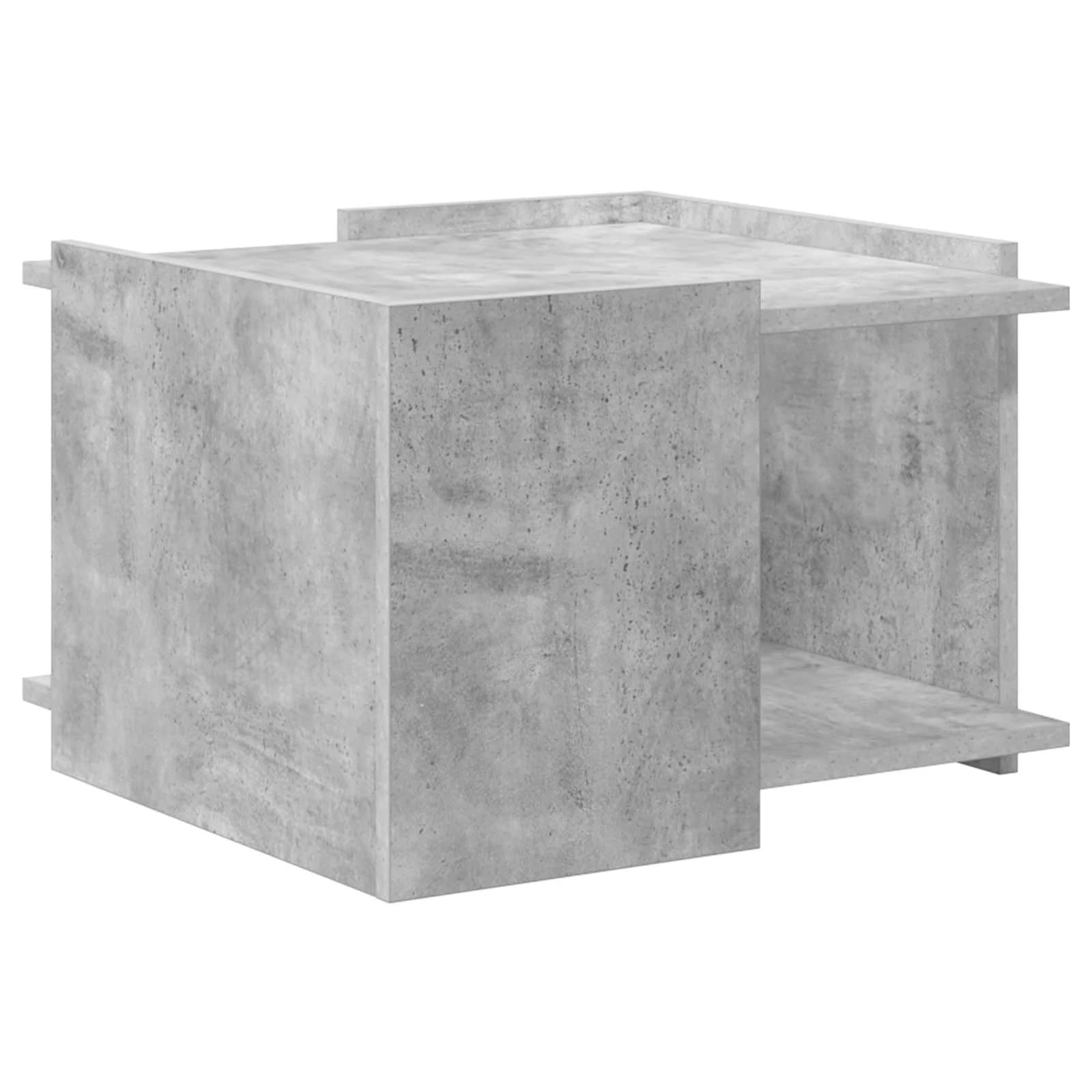 Klubska miza Betonsko siva 50,5 x 50 x 33 cm Inženirski les - slika 2