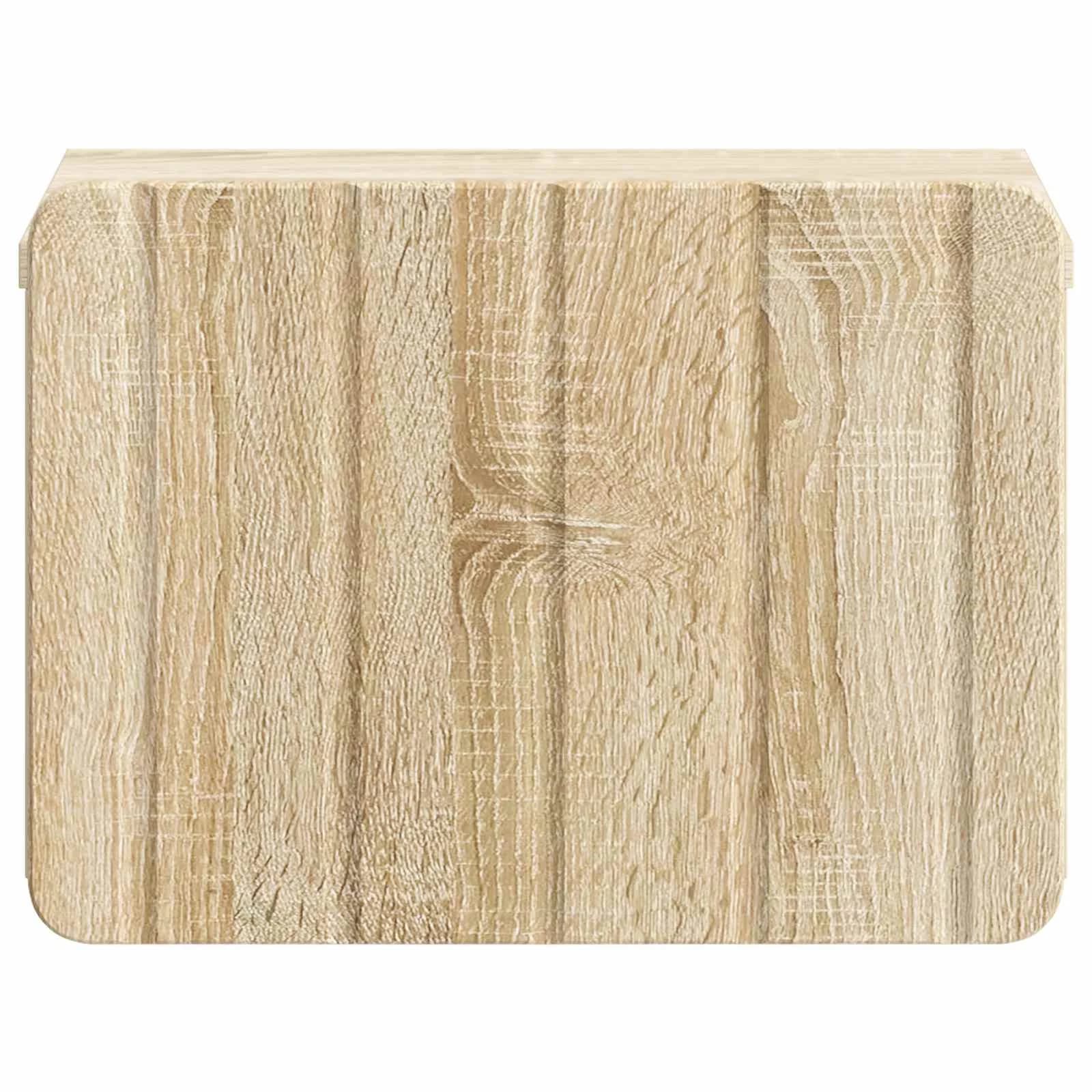 Stenski nočni omarici s predalom Sonoma hrast 33 x 34,5 x 24 cm - slika 5