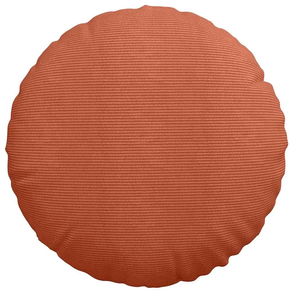 Sedežne blazine 2 kos Žametna tkanina Rdeče oranžna Ø 80 cm - slika 6