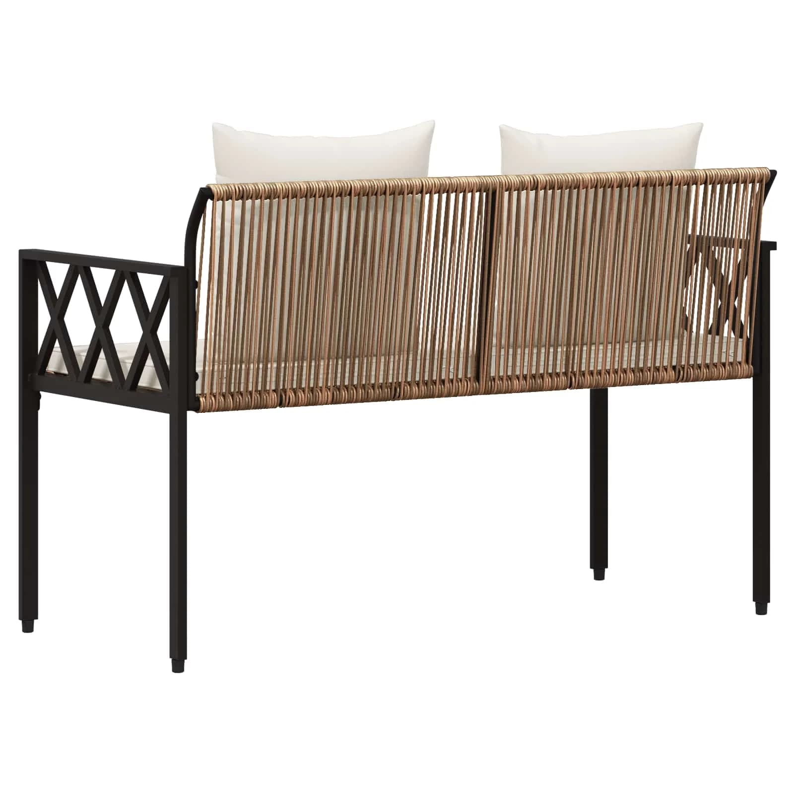 Zunanje klopi 2 -Seater 116 x 56 x 75 cm poli ratan - slika 7